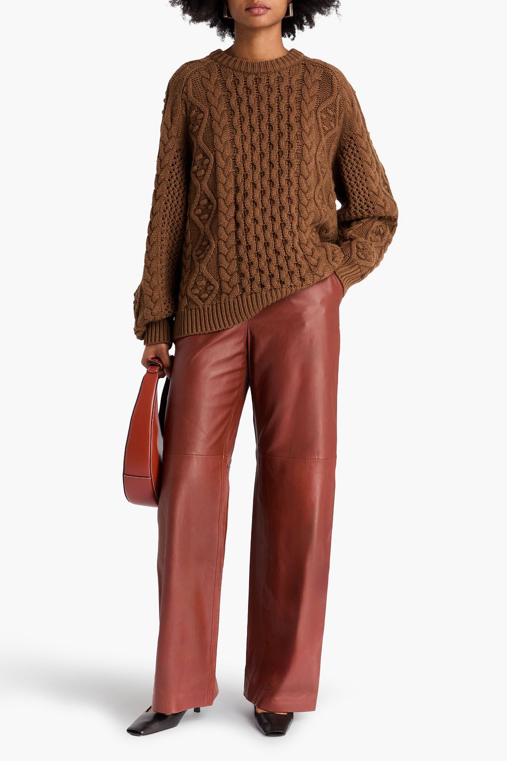 LOULOU STUDIO Secas cable-knit wool and cashmere-blend sweater