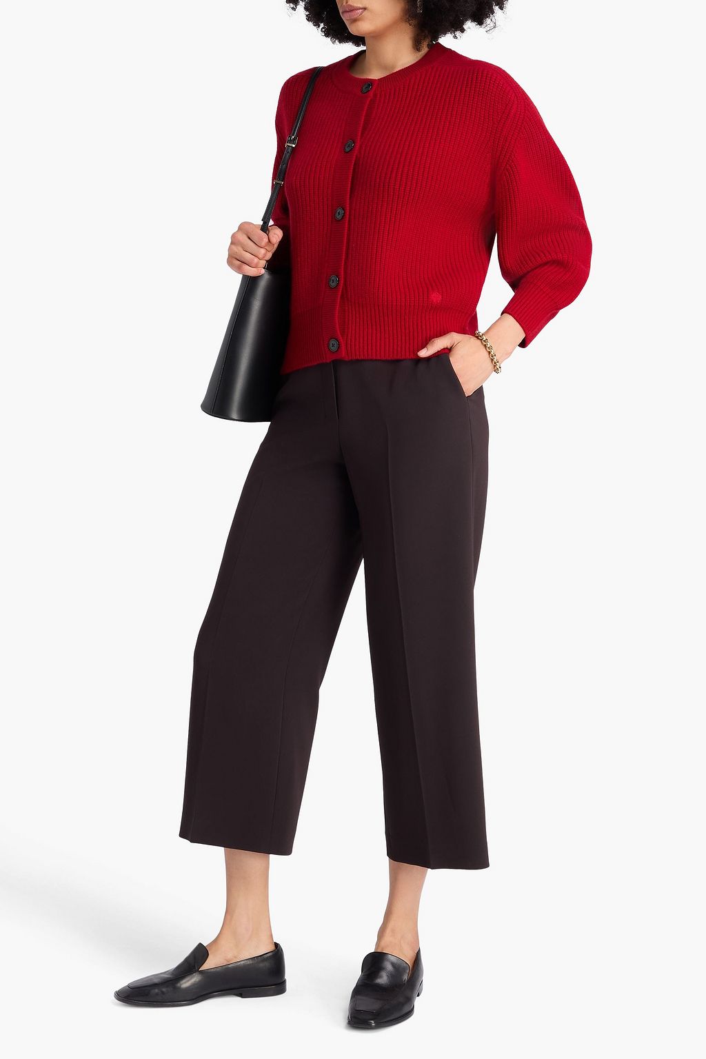 LOULOU STUDIO Nestor ribbed cashmere cardigan
