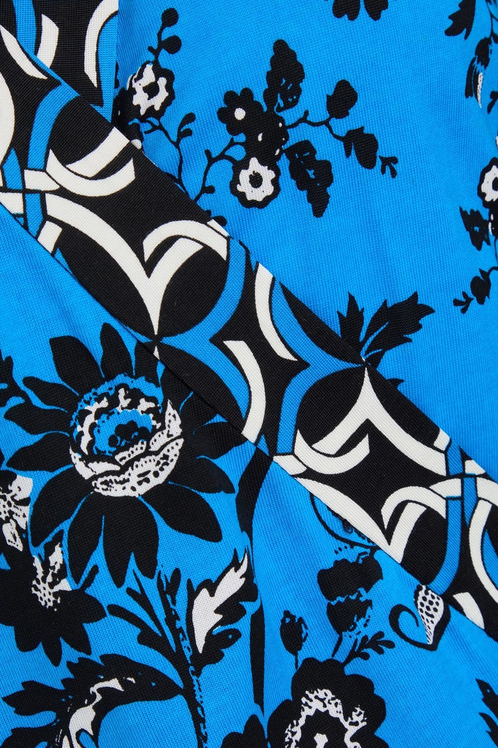DIANE VON FURSTENBERG Midi-Wickelkleid „Danica“ aus Seiden-Jersey mit floralem Print