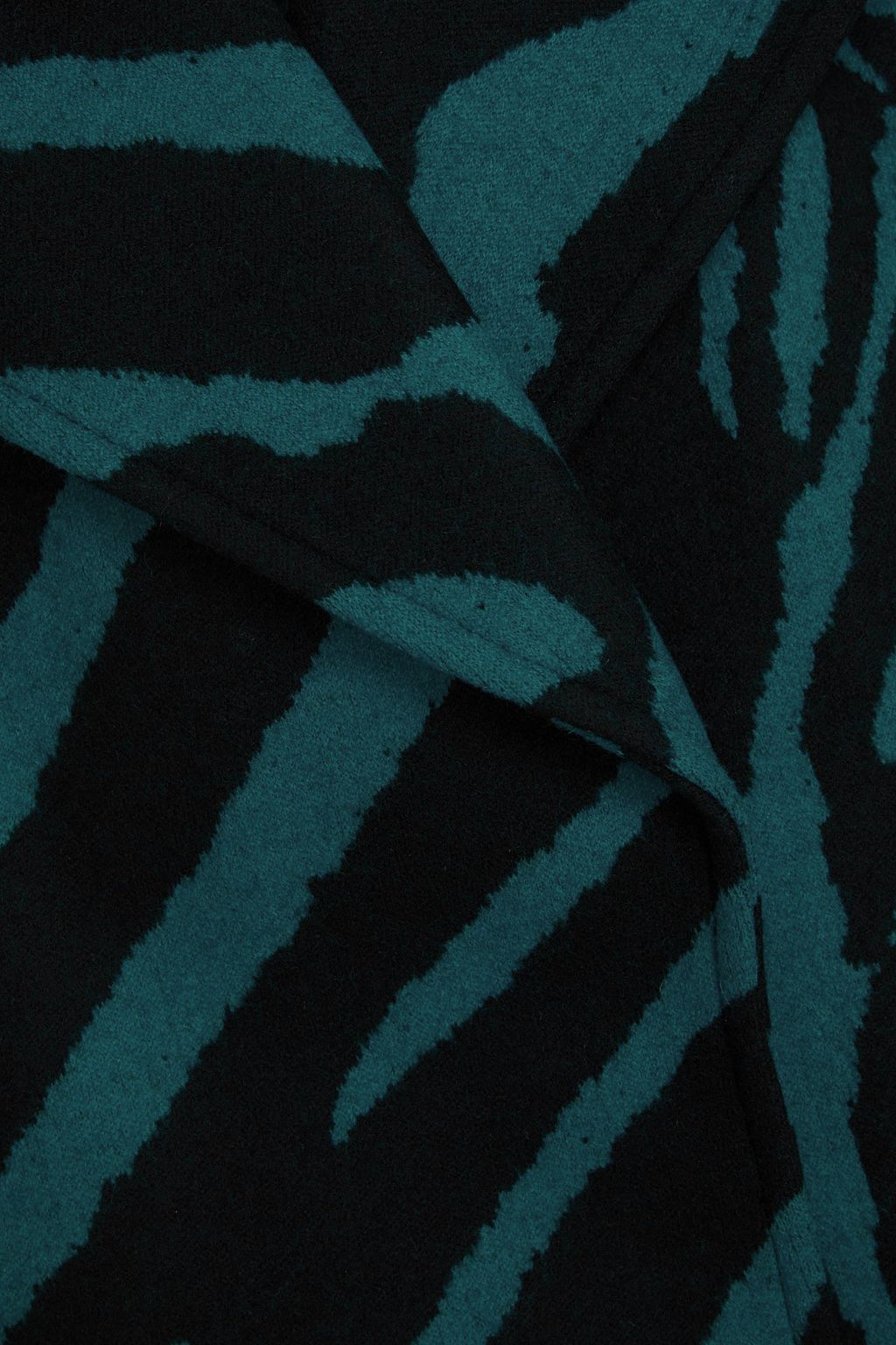 DIANE VON FURSTENBERG Yilia tiger-print jacquard-knit wool-blend coat