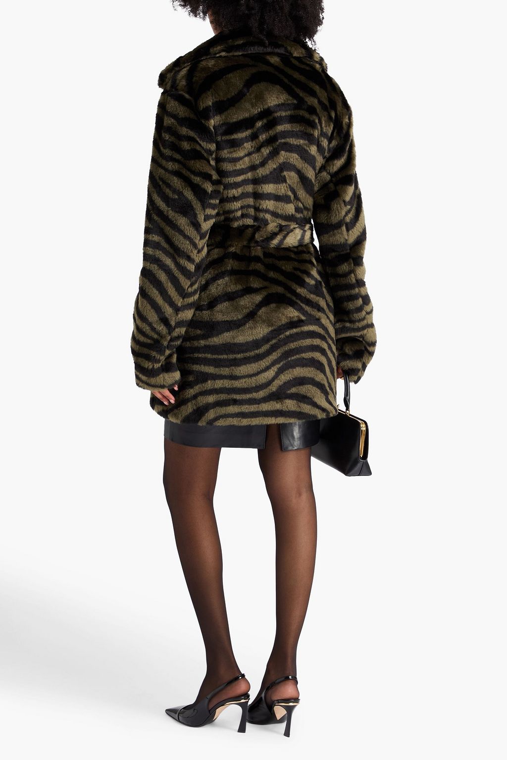 DIANE VON FURSTENBERG Tanesha tiger-print plush coat