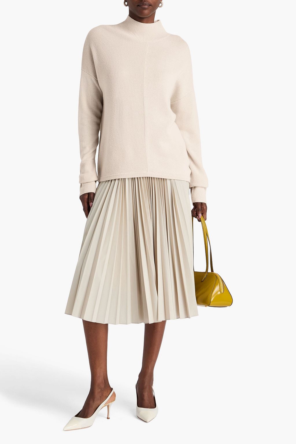 DIANE VON FURSTENBERG Elena wool and cashmere-blend turtleneck sweater