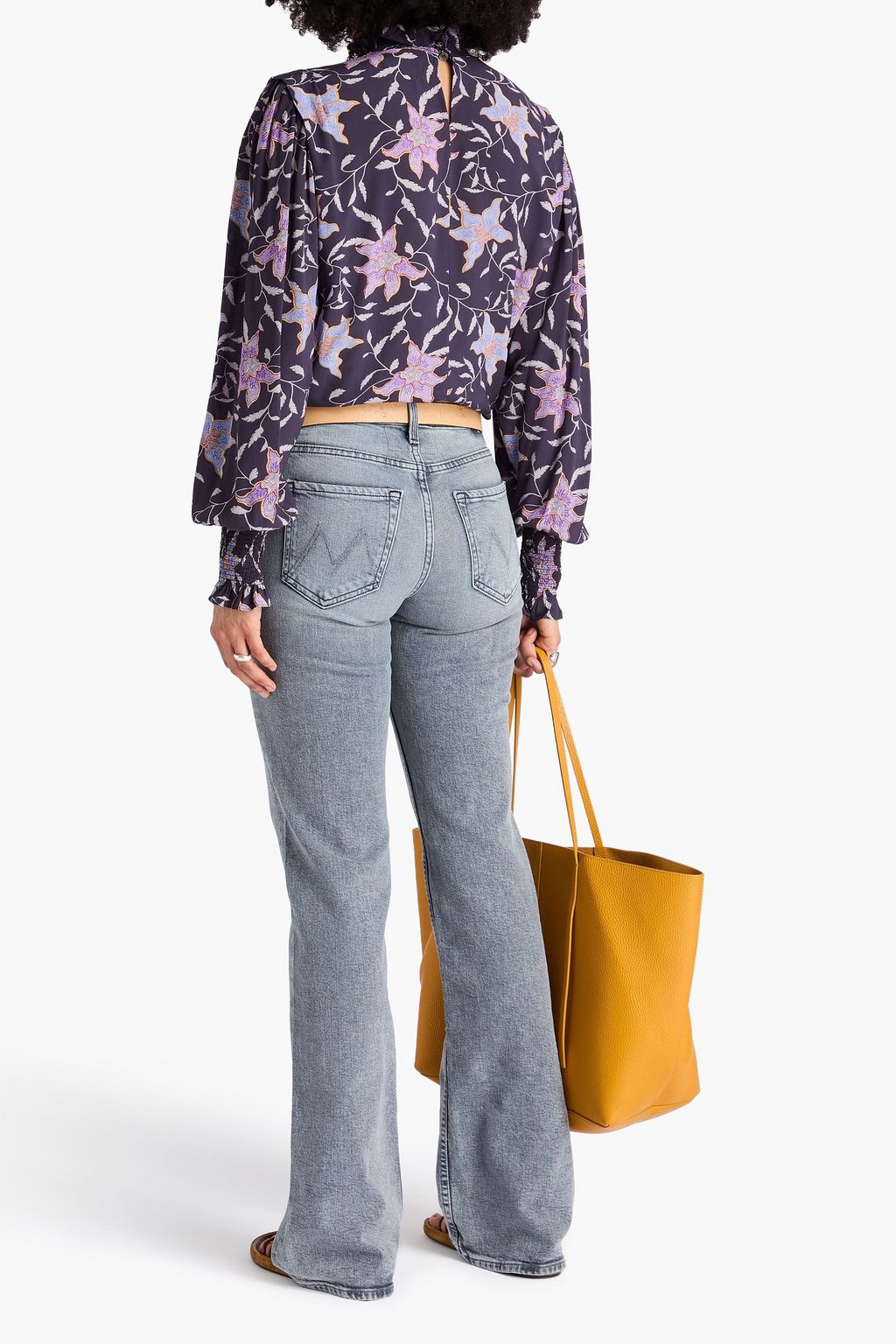 MARANT ÉTOILE クレープデシン ブラウス フローラルプリント