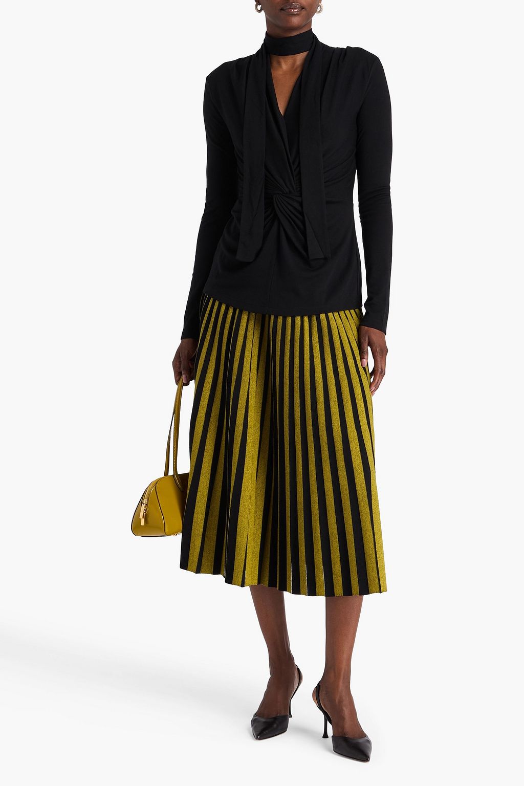 DIANE VON FURSTENBERG Clarissa twisted jersey top