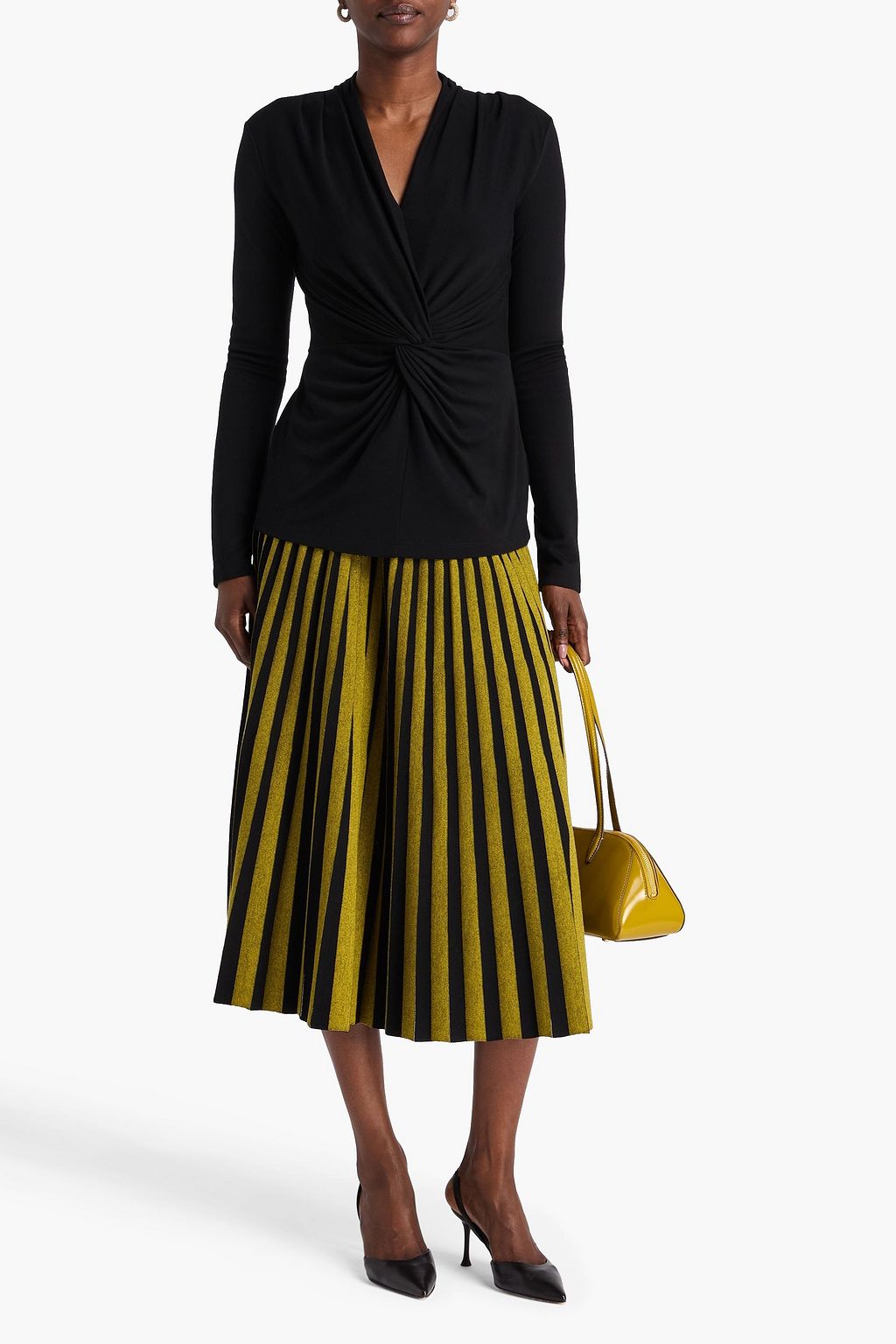 DIANE VON FURSTENBERG Clarissa twisted jersey top