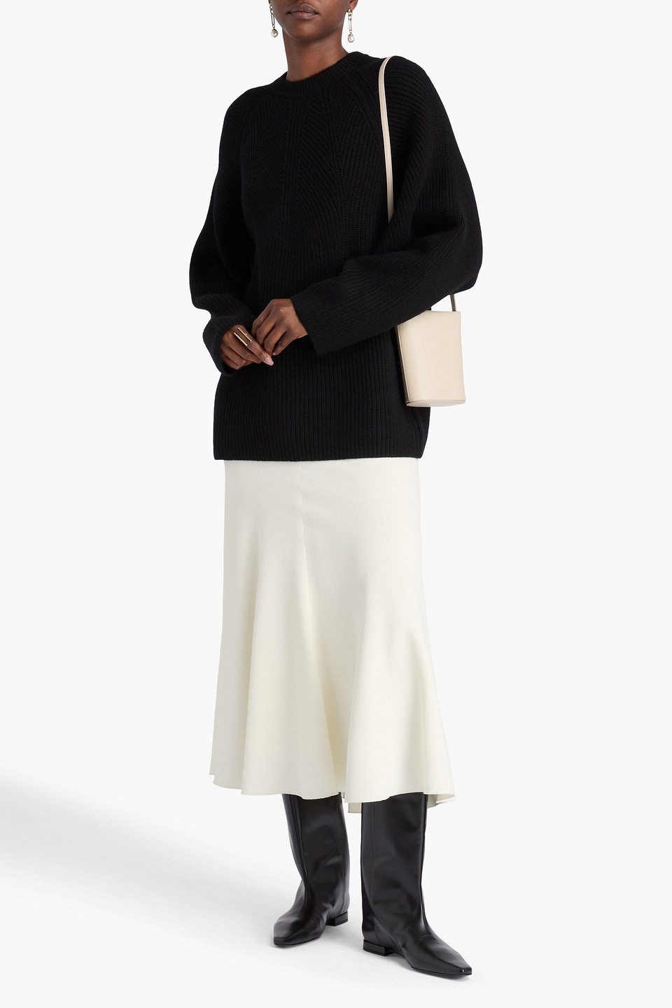  Loulou De Saison - Gerippter Kaschmirpullover „kawa“ - Schwarz - Xs 