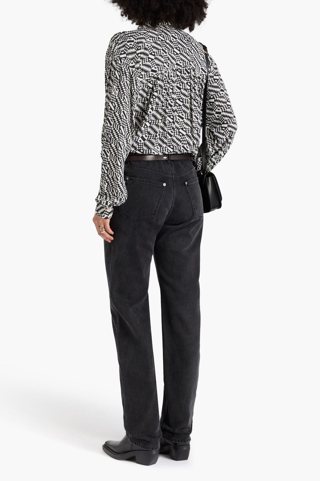 MARANT ÉTOILE Bluse „Berangere“ aus Krepon mit Print