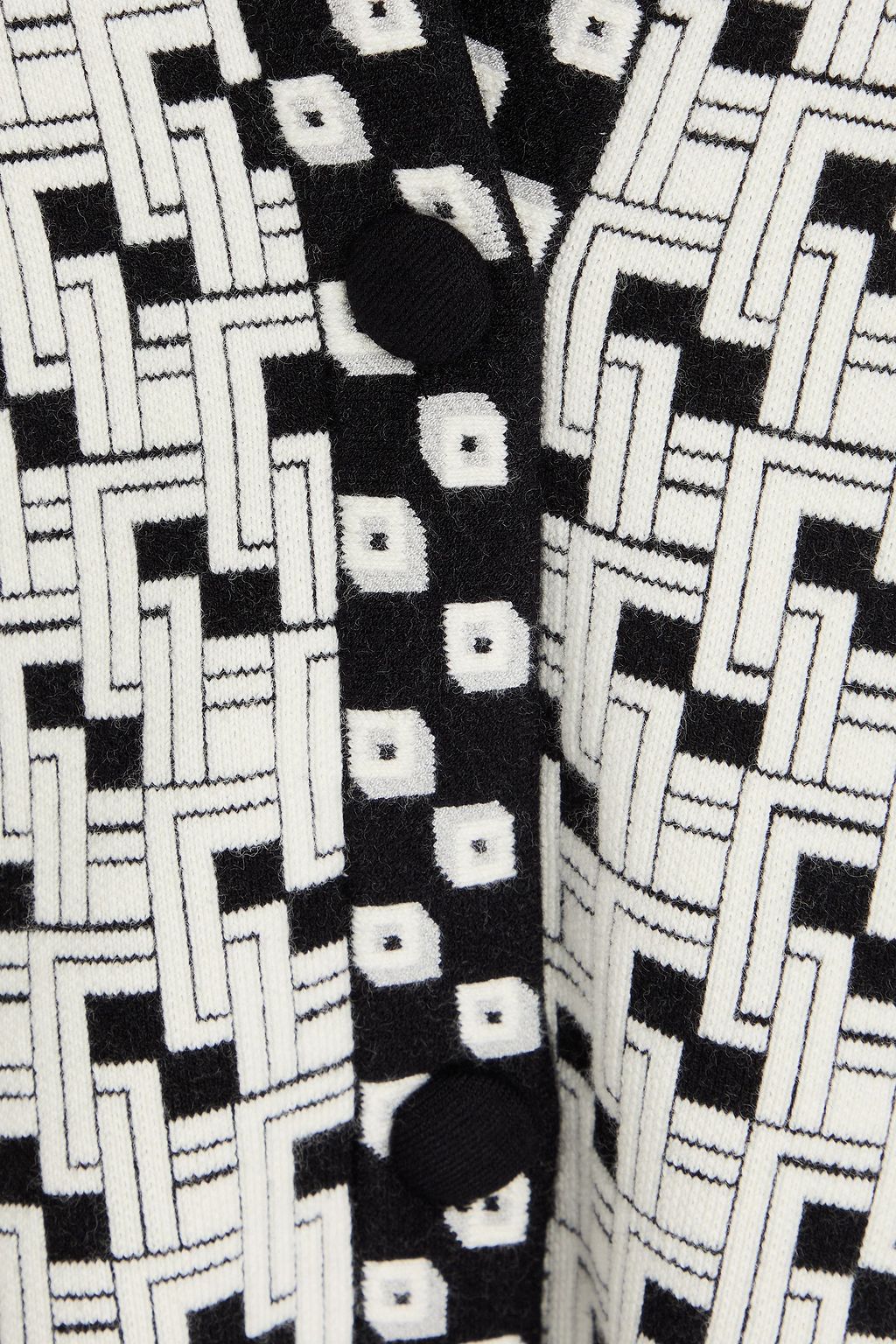 DIANE VON FURSTENBERG Korbin jacquard-knit wool-blend cardigan