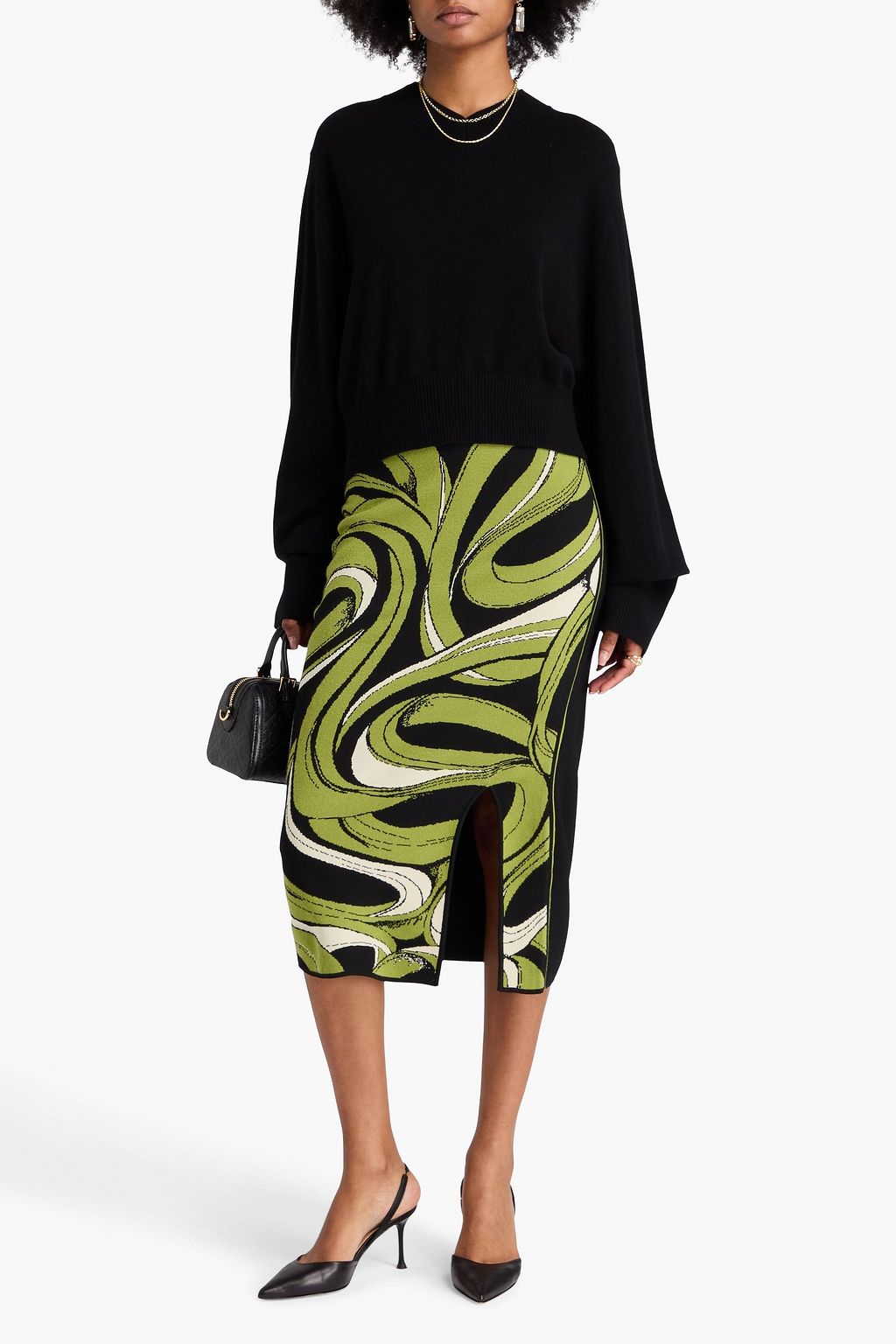 DIANE VON FURSTENBERG Oscar wool and cashmere-blend sweater