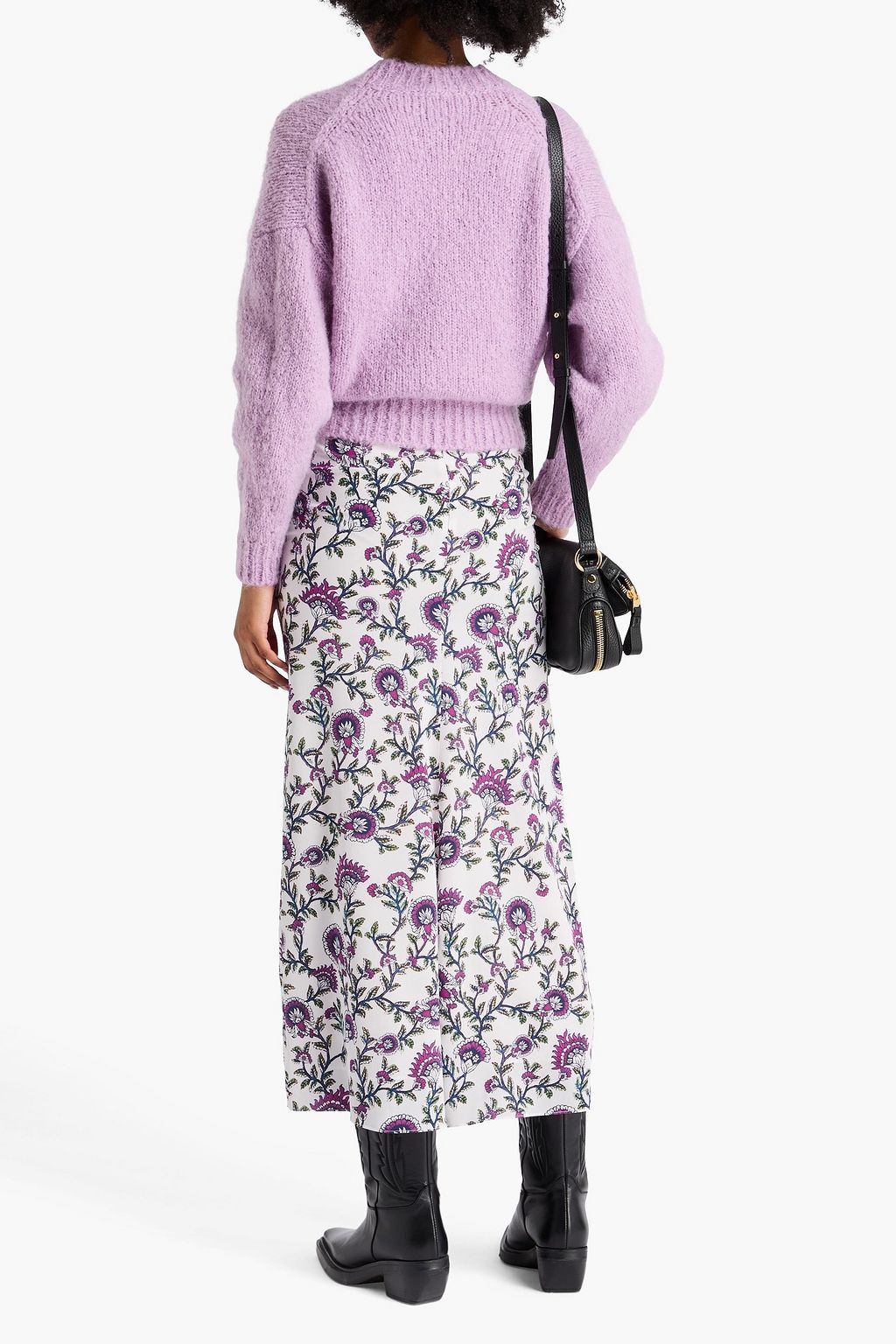 ISABEL MARANT Midirock „Rosalia“ aus Seidenkrepon mit floralem Print
