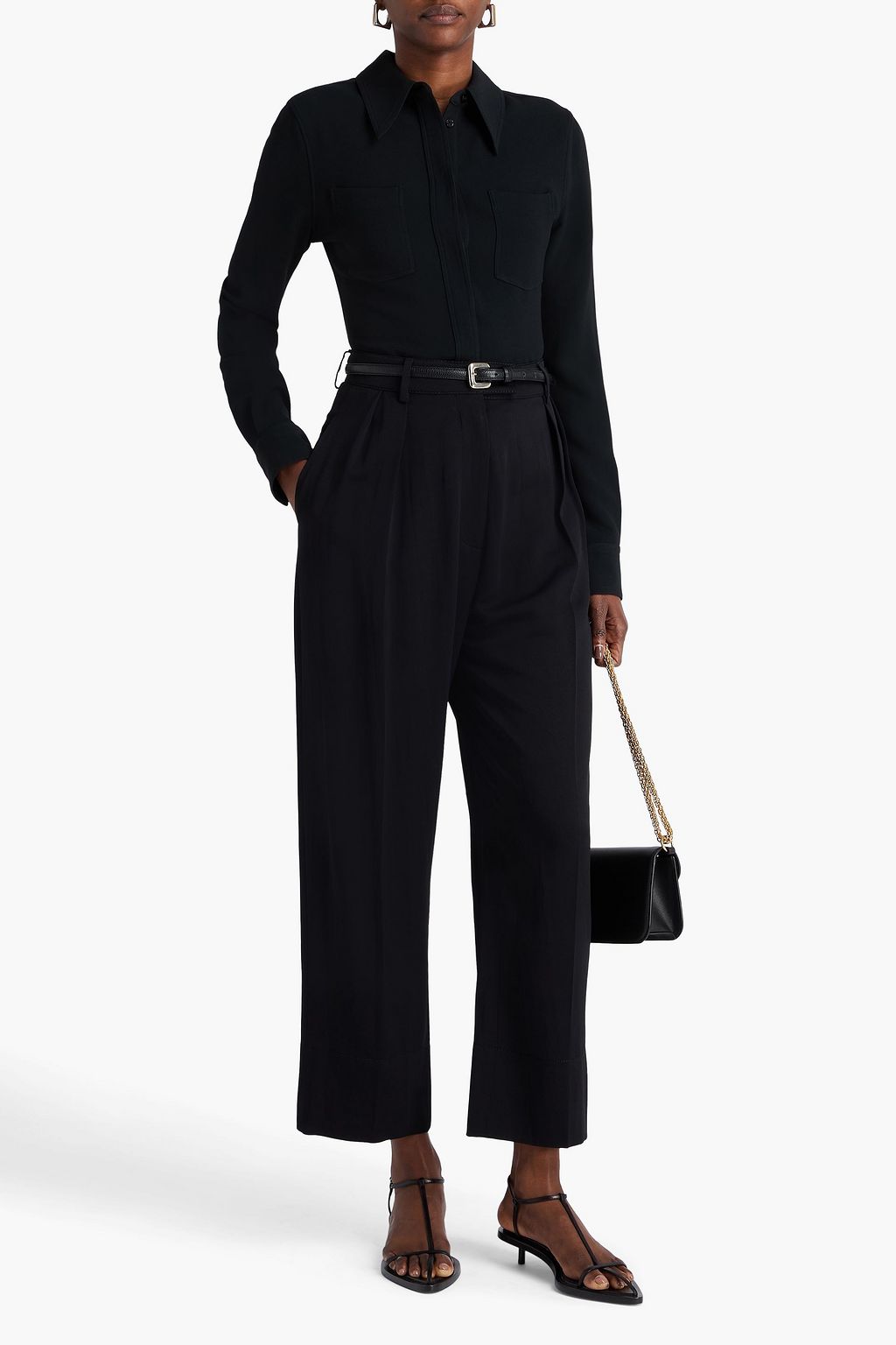 VALENTINO GARAVANI Crepe tapered pants
