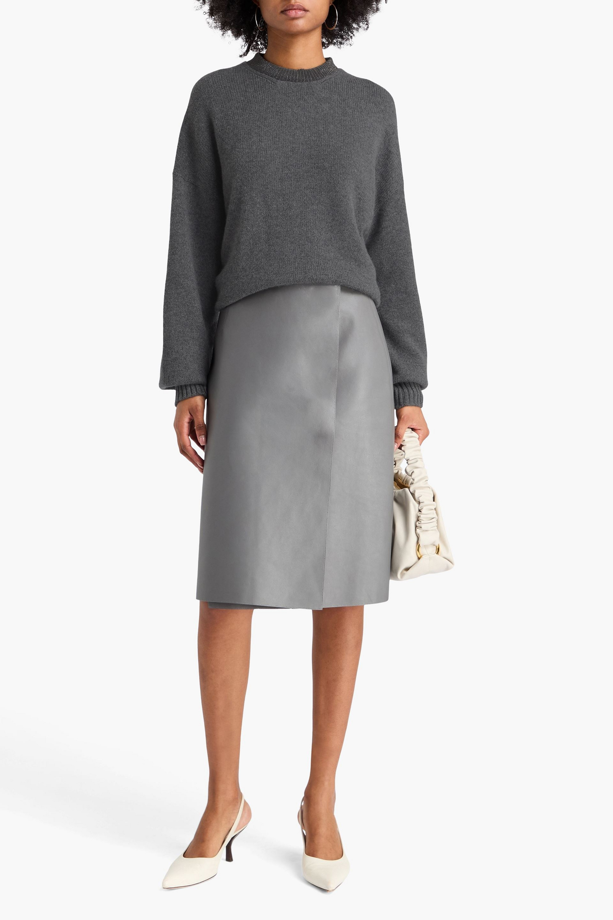 Brunello Cucinelli Bead-embellished cashmere sweater