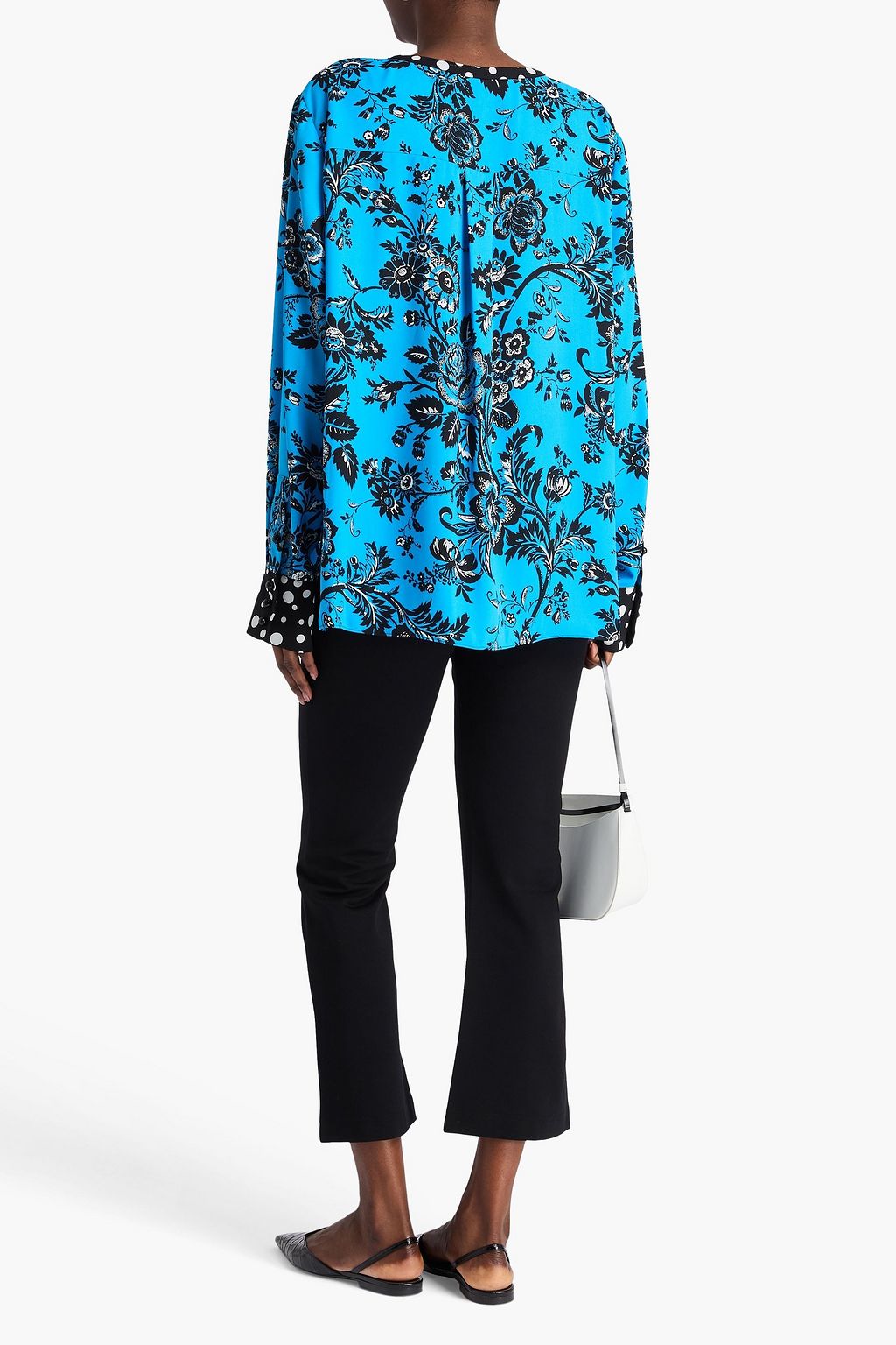 DIANE VON FURSTENBERG クレープ トップス フローラルプリント