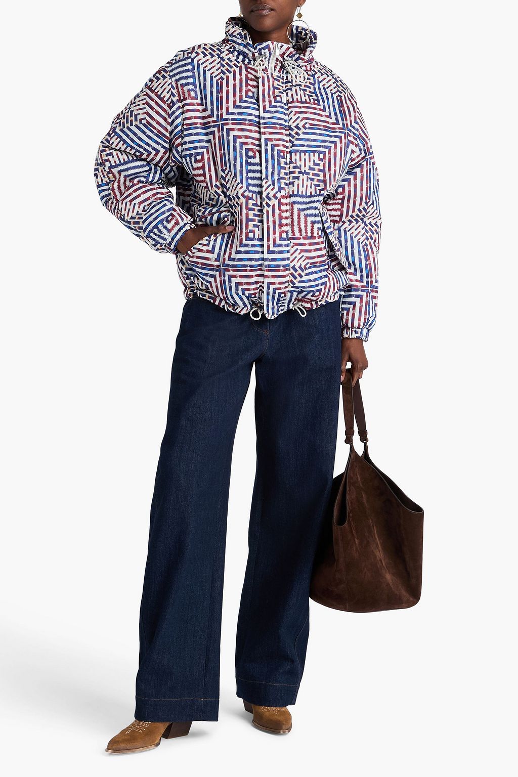 MARANT ÉTOILE Freni printed quilted cotton jacket
