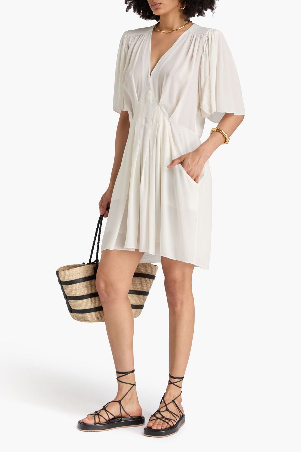 MARANT ÉTOILE キュプラジョーゼット ワンピース