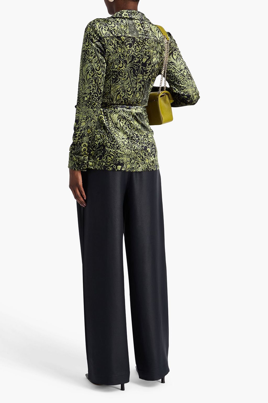 DIANE VON FURSTENBERG Largade printed chenille shirt