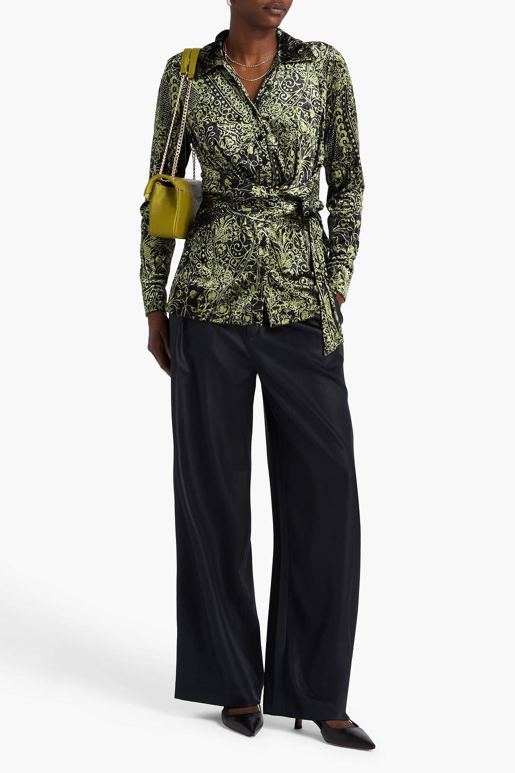 DIANE VON FURSTENBERG Largade printed chenille shirt