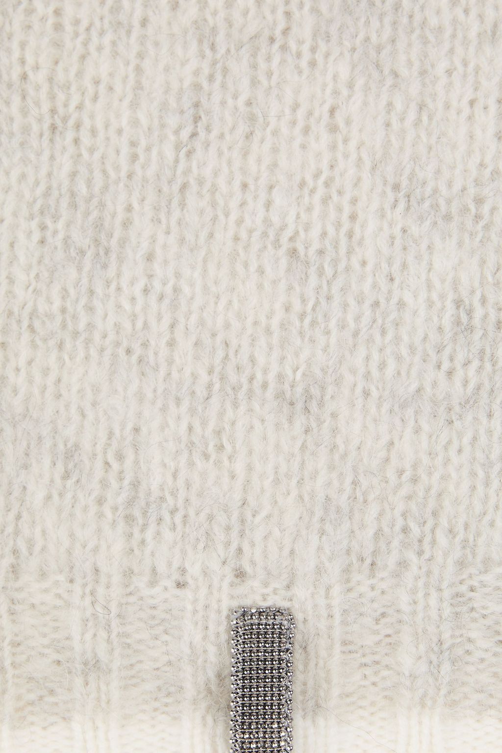 BRUNELLO CUCINELLI 비즈 장식 울 모헤어 혼방 스카프