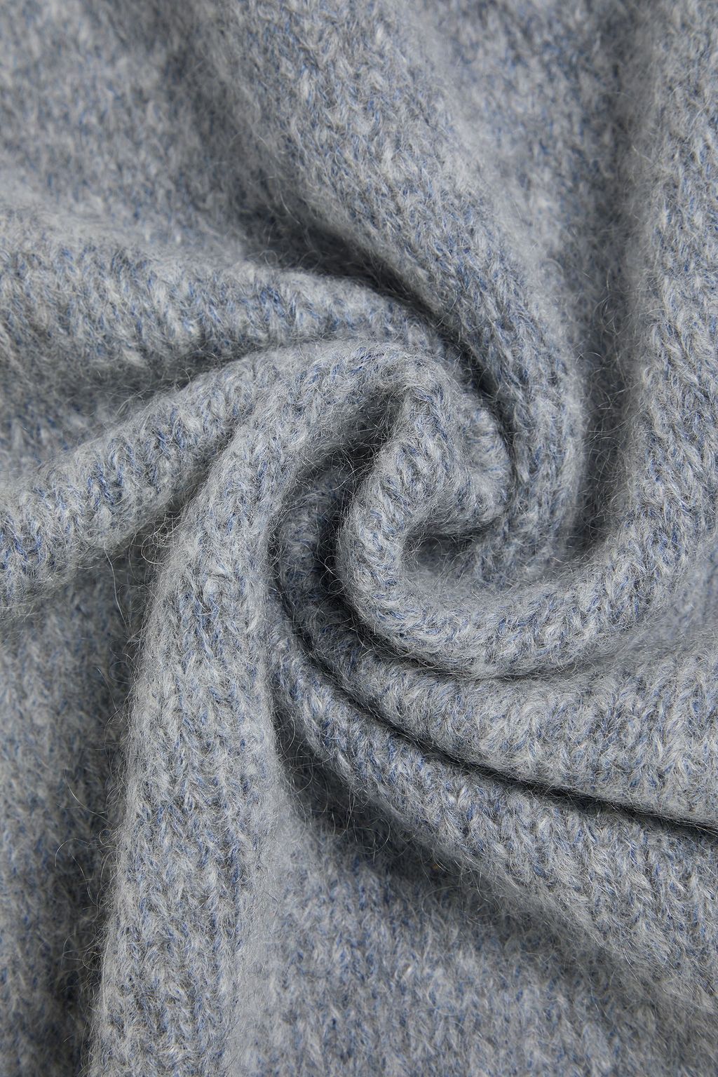BRUNELLO CUCINELLI Bead-embellished wool and mohair-blend scarf