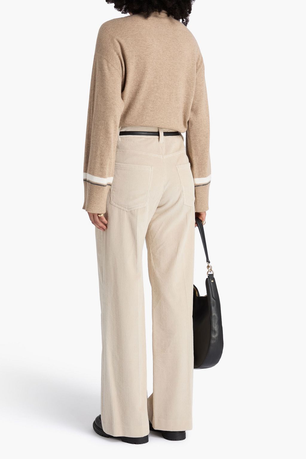 BRUNELLO CUCINELLI Bead-embellished cashmere turtleneck sweater