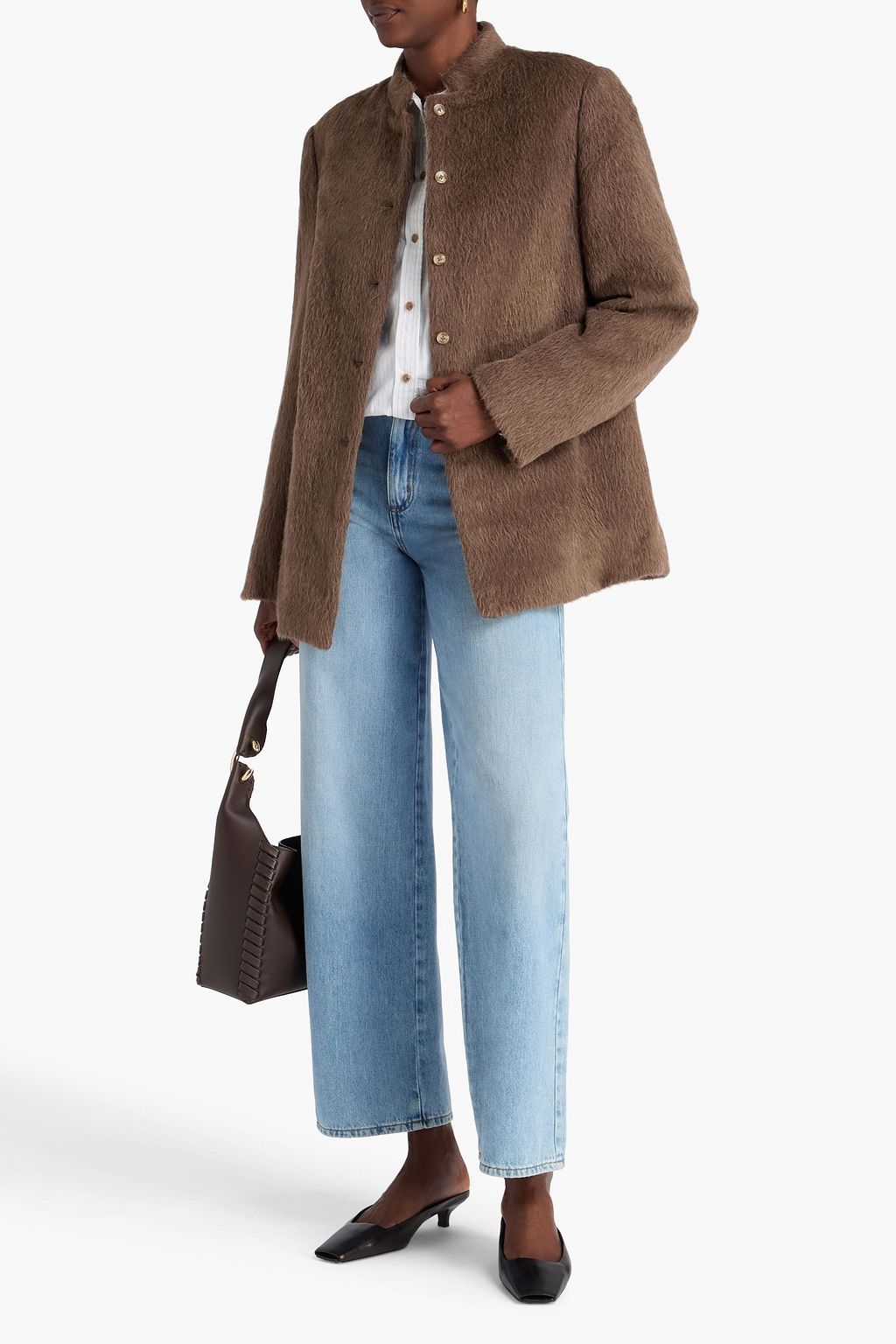 LOULOU STUDIO Fidan alpaca and wool-blend felt jacket