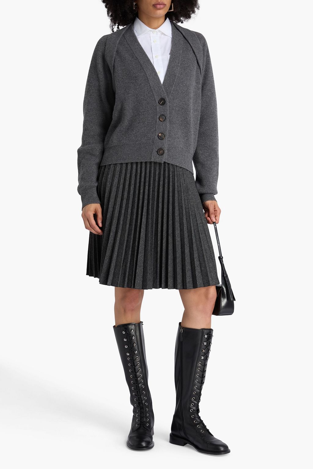 BRUNELLO CUCINELLI Cardigan aus geripptem Kaschmir