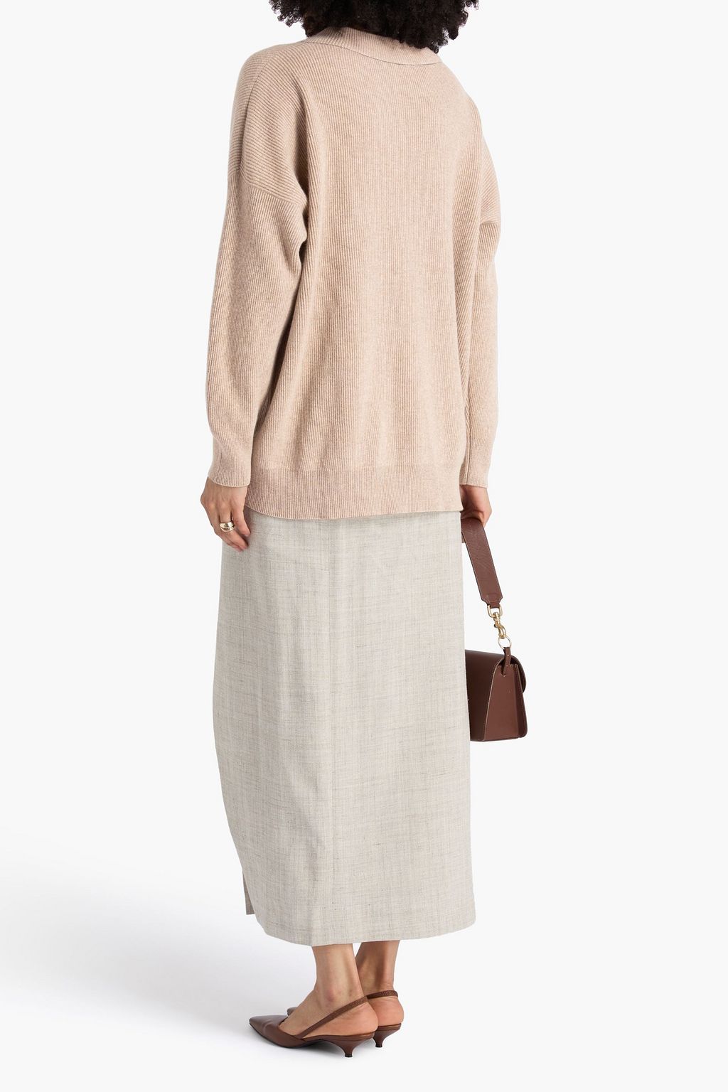 BRUNELLO CUCINELLI Bead-embellished cashmere sweater