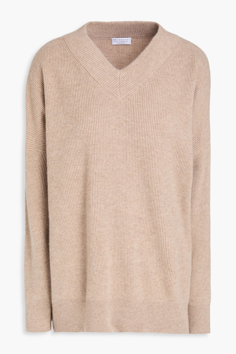 Bead-embellished cashmere sweater