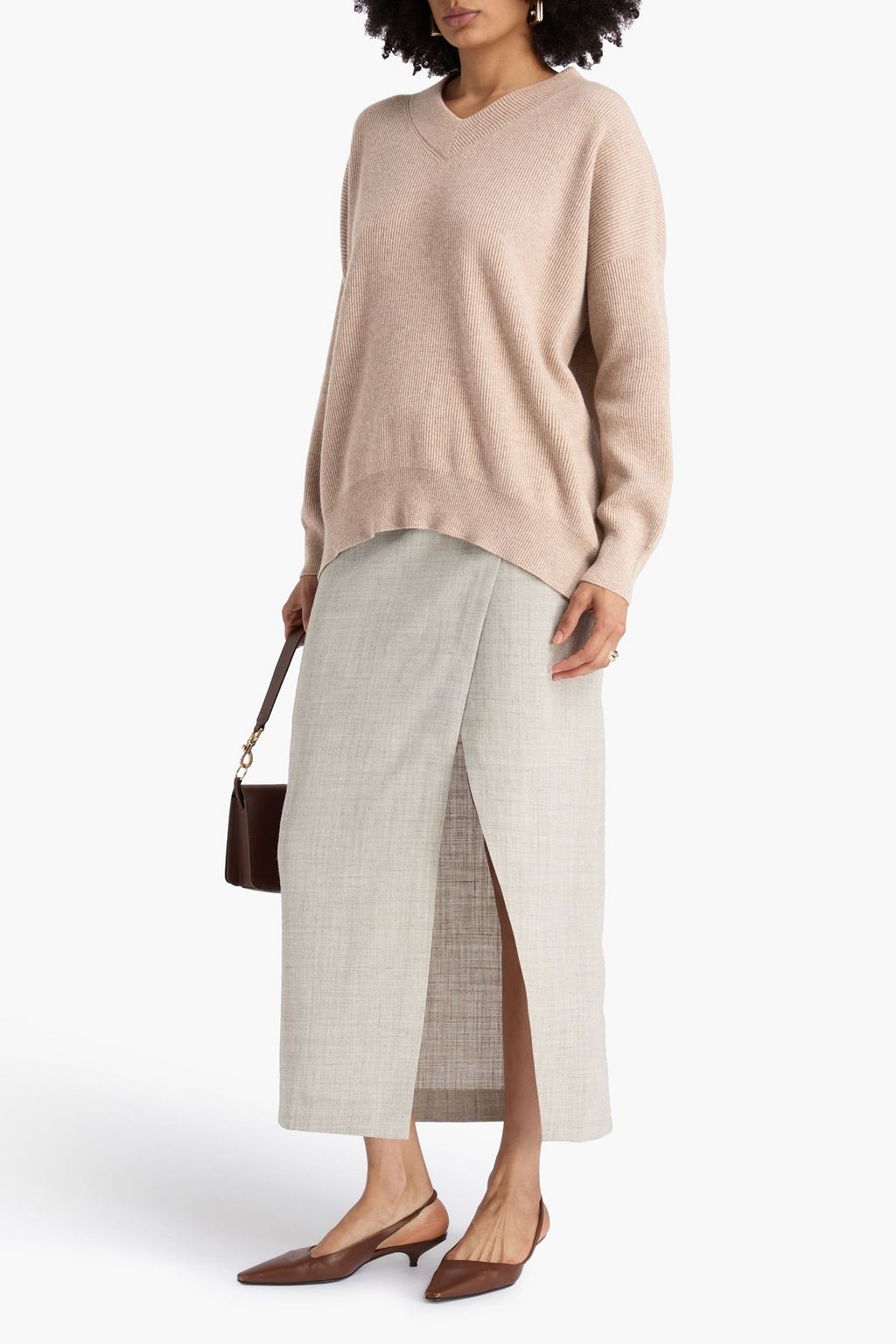 BRUNELLO CUCINELLI Bead-embellished cashmere sweater
