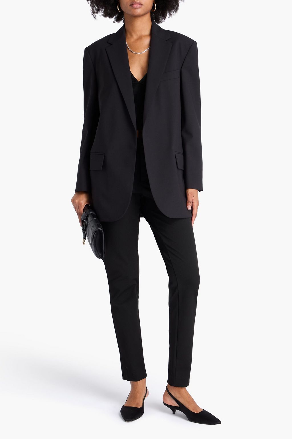 BRUNELLO CUCINELLI Wool-blend crepe blazer