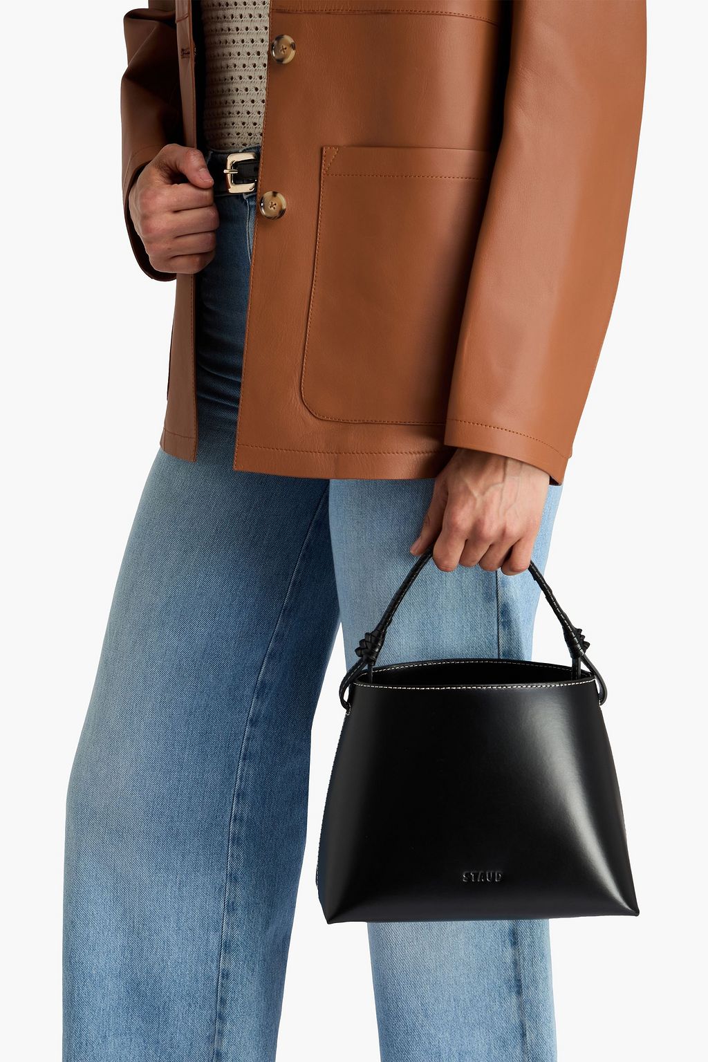 STAUD Tellie leather tote