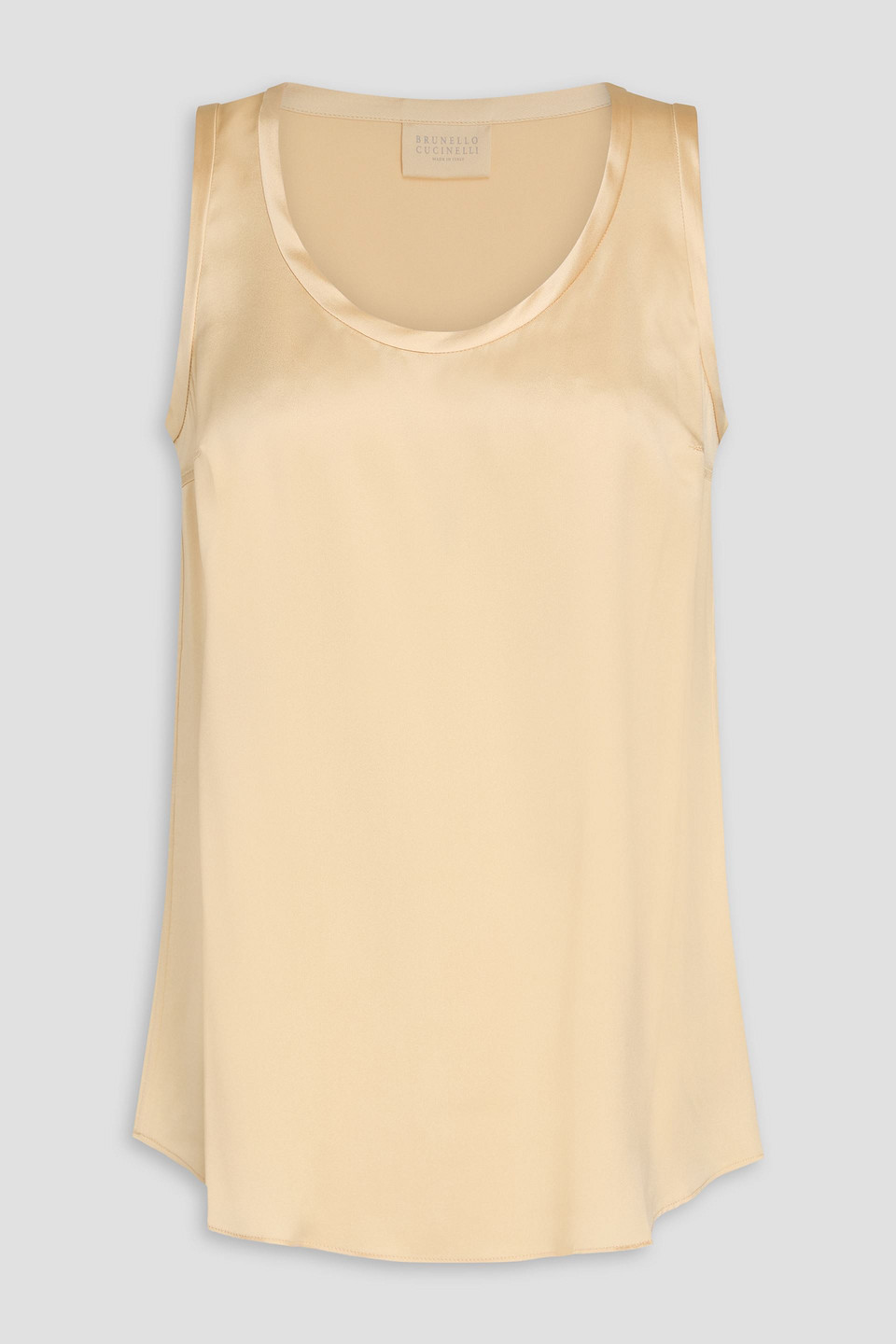 Brunello Cucinelli Oberteil Aus Satin Aus Einer Seidenmischung In Neutral