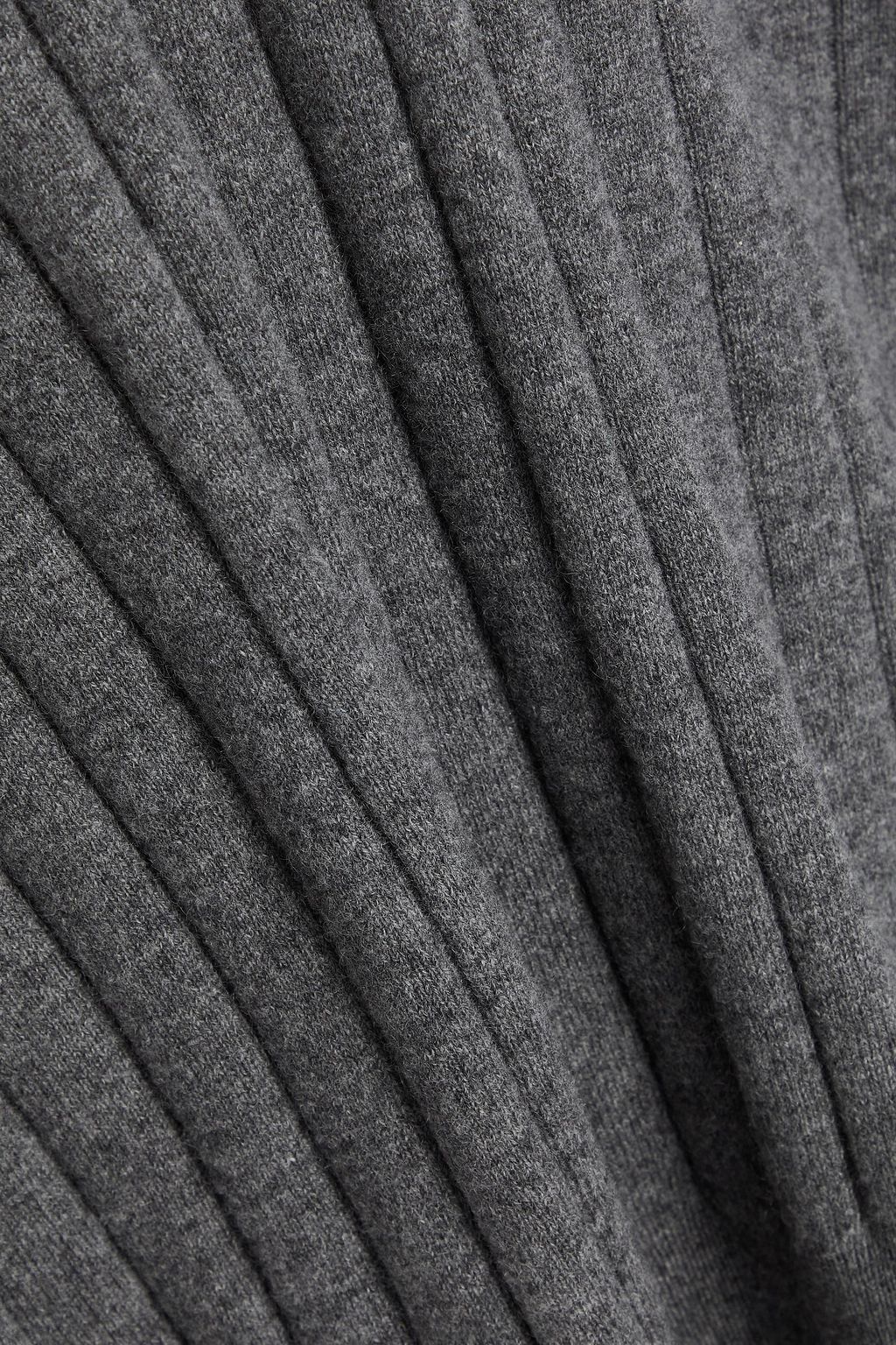 BRUNELLO CUCINELLI Bead-embellished ribbed cashmere sweater
