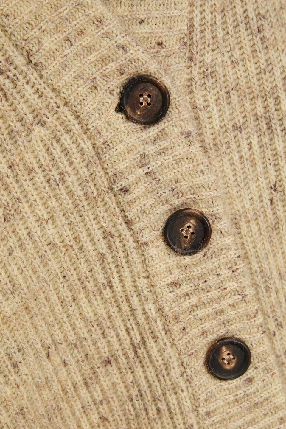 Brunello Cucinelli Donegal Wool-blend Cardigan In Brown
