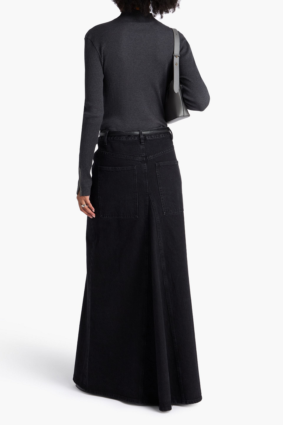 Brunello Cucinelli Bead-embellished Cotton-jersey Top In Blue