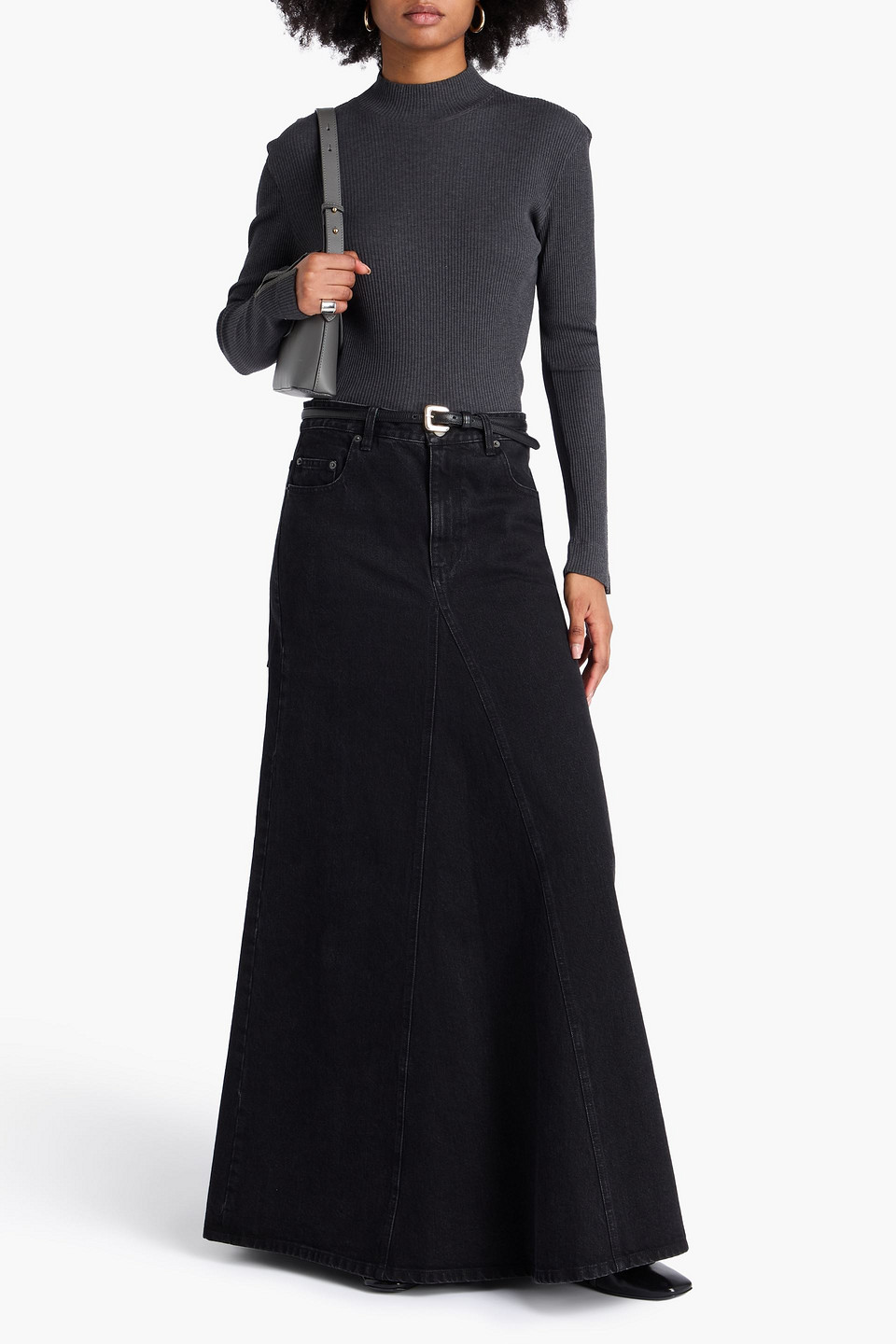 Brunello Cucinelli Bead-embellished Cotton-jersey Top In Blue