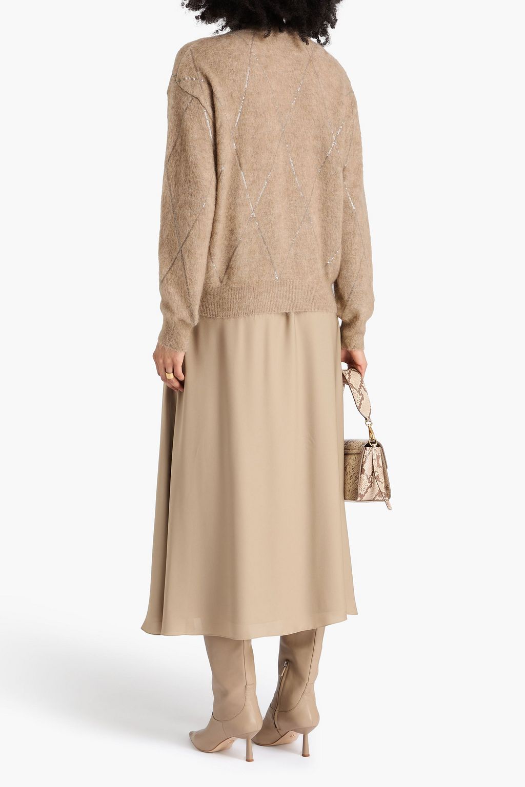 BRUNELLO CUCINELLI Sequin-embellished knitted sweater