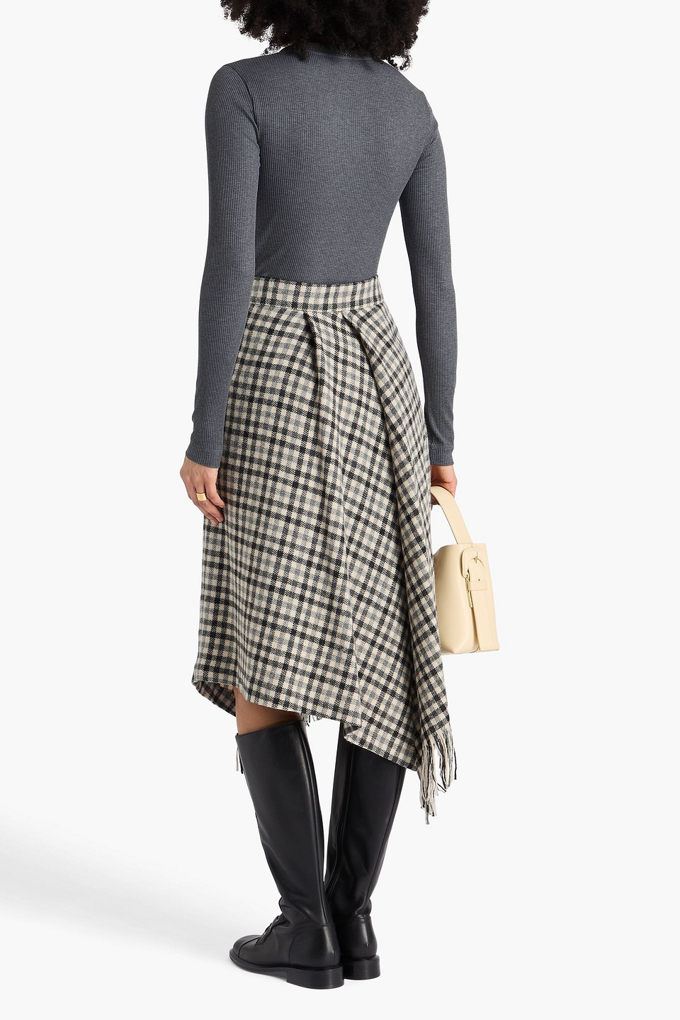 Brunello Cucinelli Comfort Cotton Ribbed Jersey T-shirt With Precious Collar In Animal Print