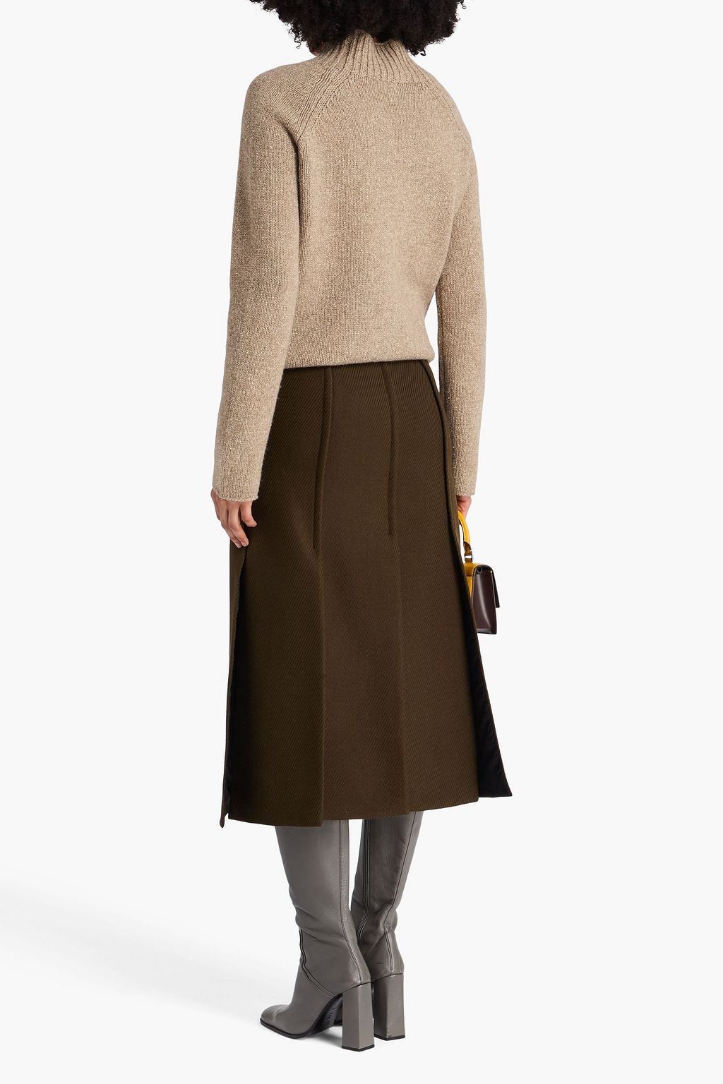 PROENZA SCHOULER Diane pleated twill midi skirt