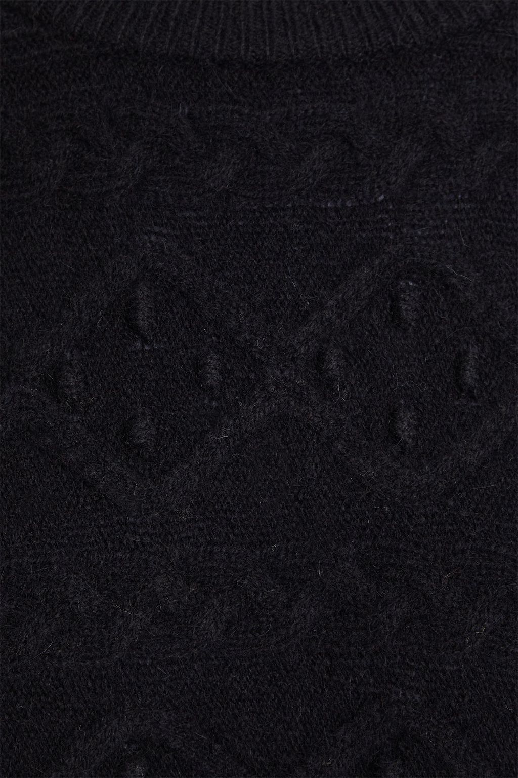 LOULOU STUDIO Omaha Pullover aus einer Wollmischung mit Zopfstrickmuster
