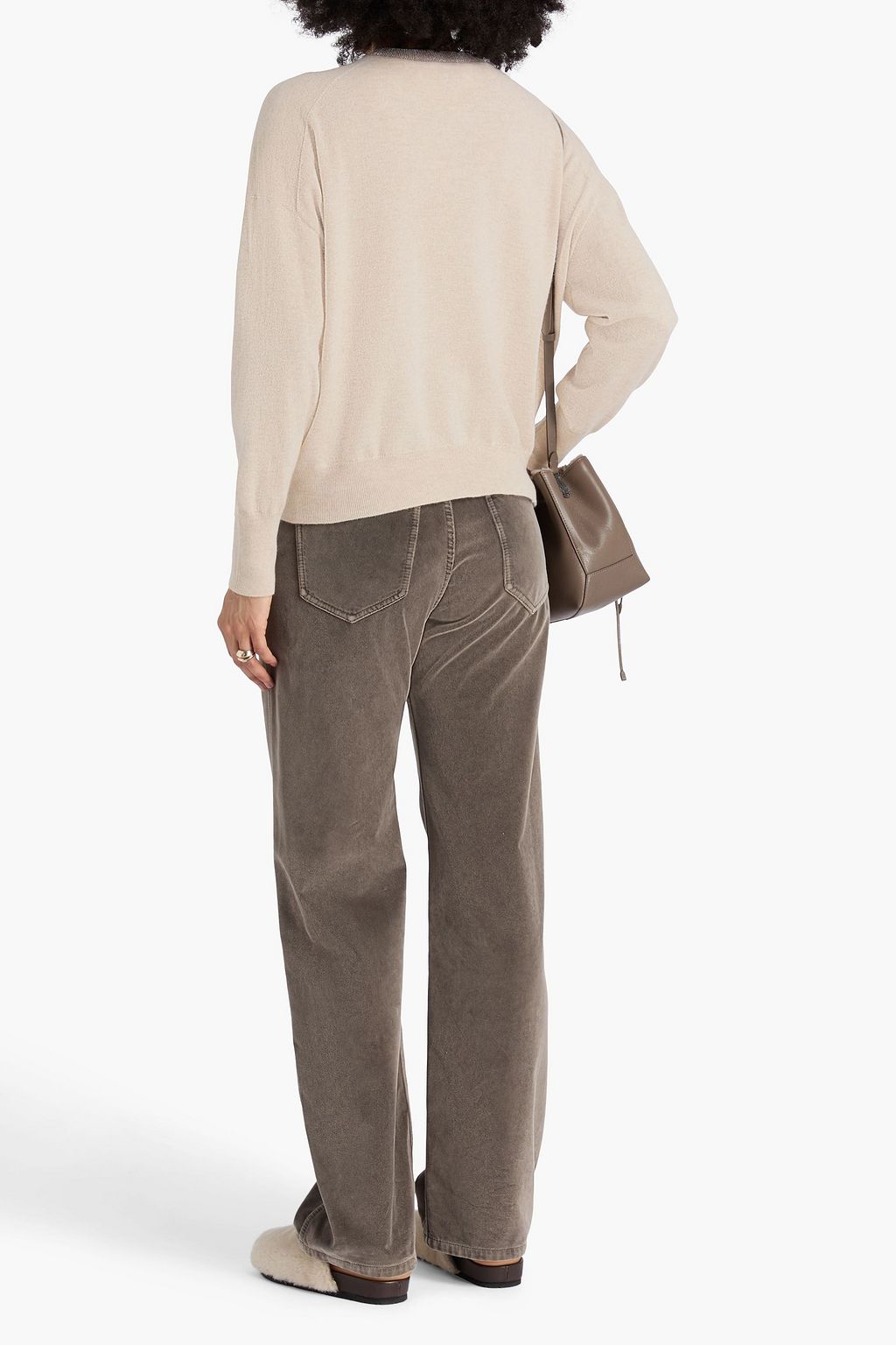 BRUNELLO CUCINELLI Bead-embellished cashmere sweater