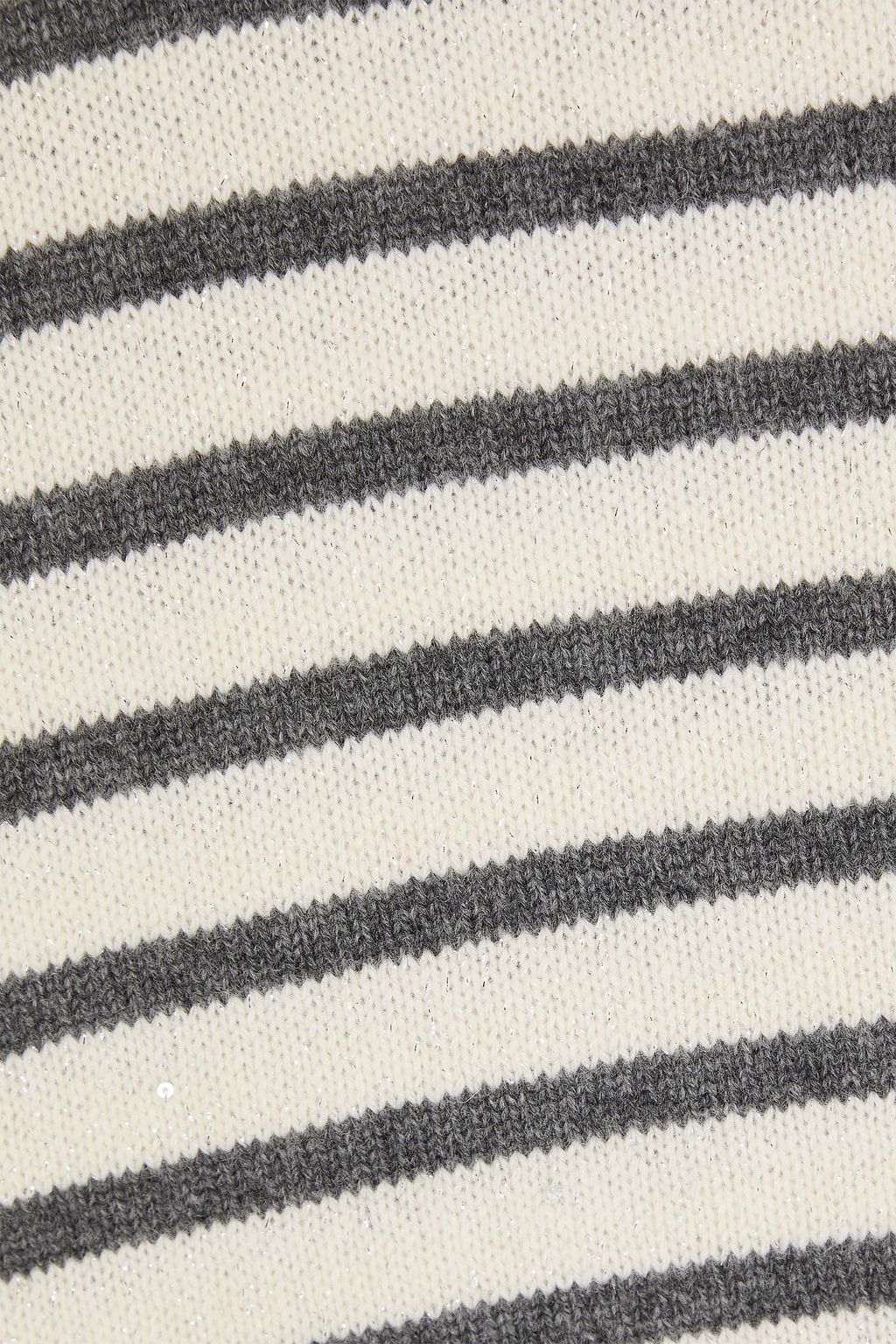BRUNELLO CUCINELLI Strickpullover mit Metallic-Streifen