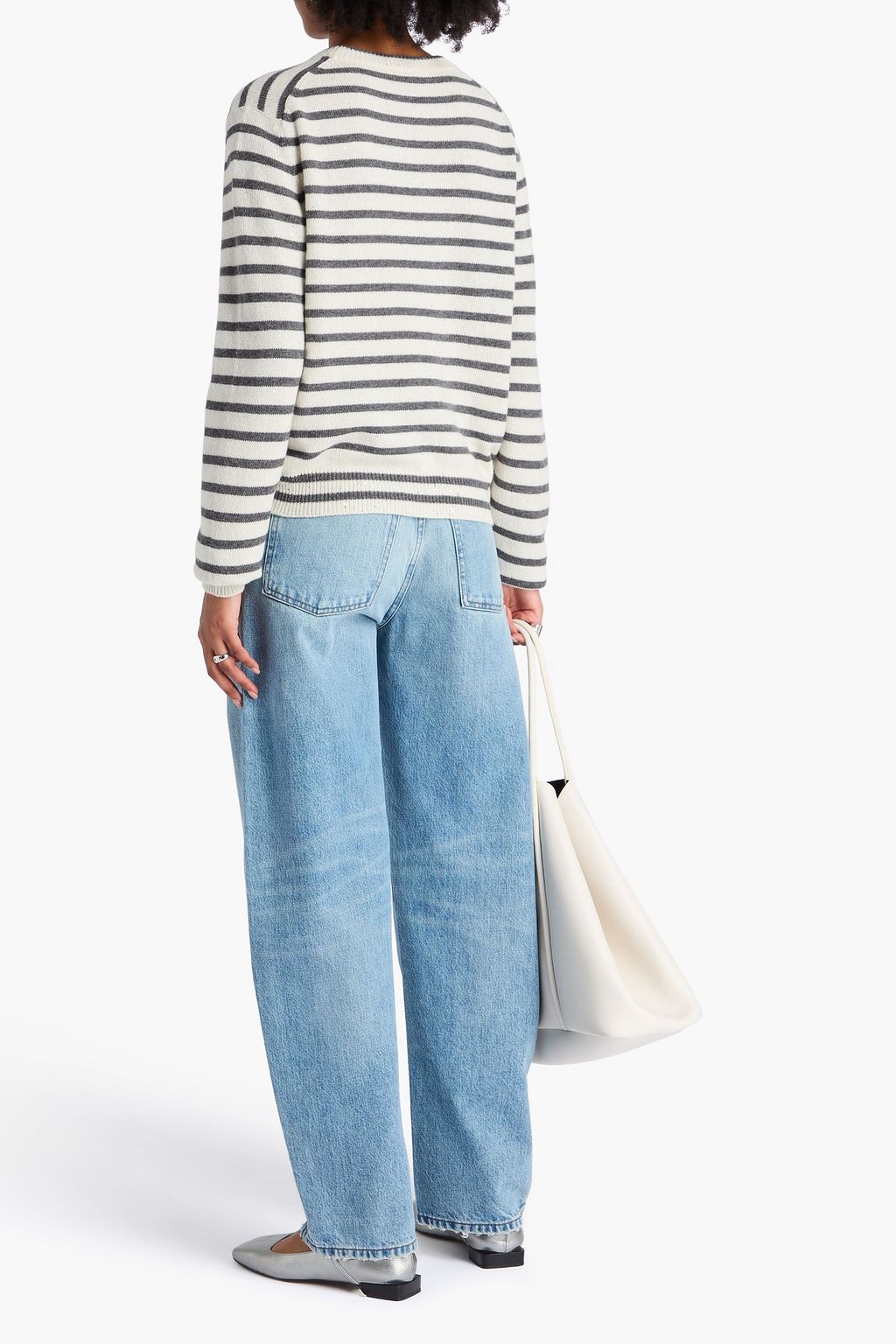 BRUNELLO CUCINELLI Strickpullover mit Metallic-Streifen