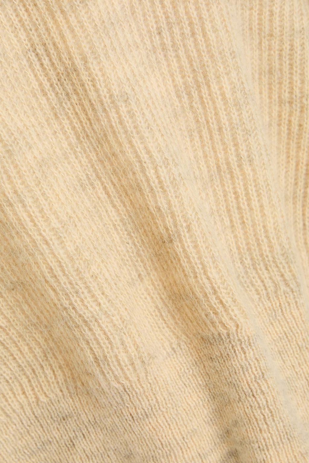 BRUNELLO CUCINELLI リブ編みモヘア混 クロップドセーター