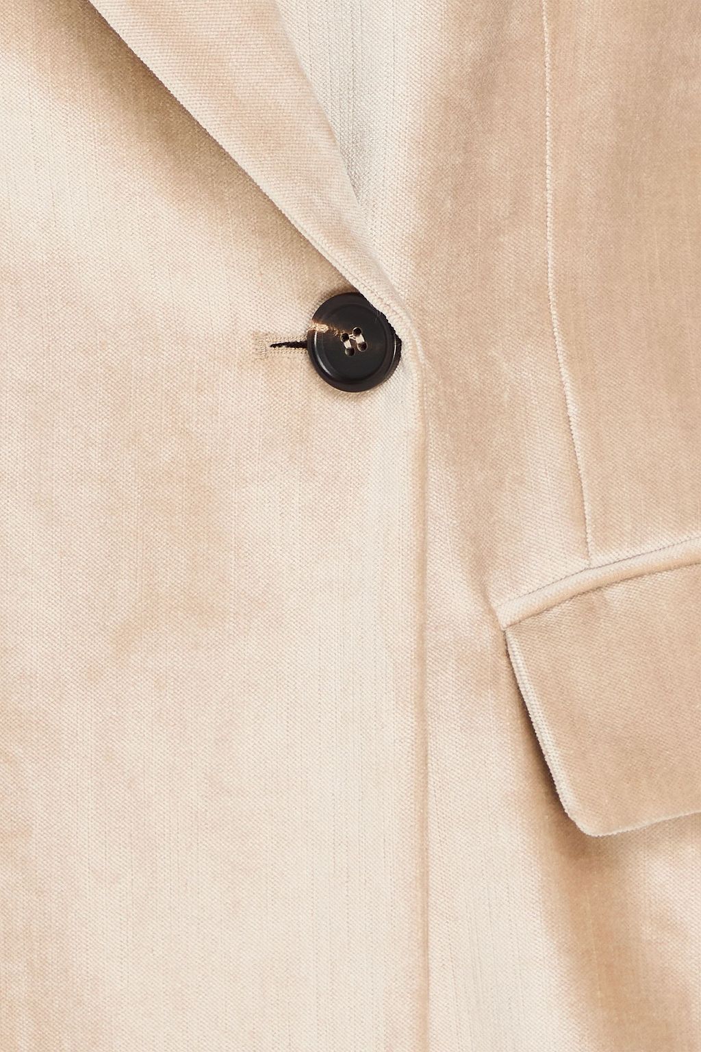 BRUNELLO CUCINELLI بليزر من المخمل المصنوع من مزيج القطن بأزرار مزدوجة