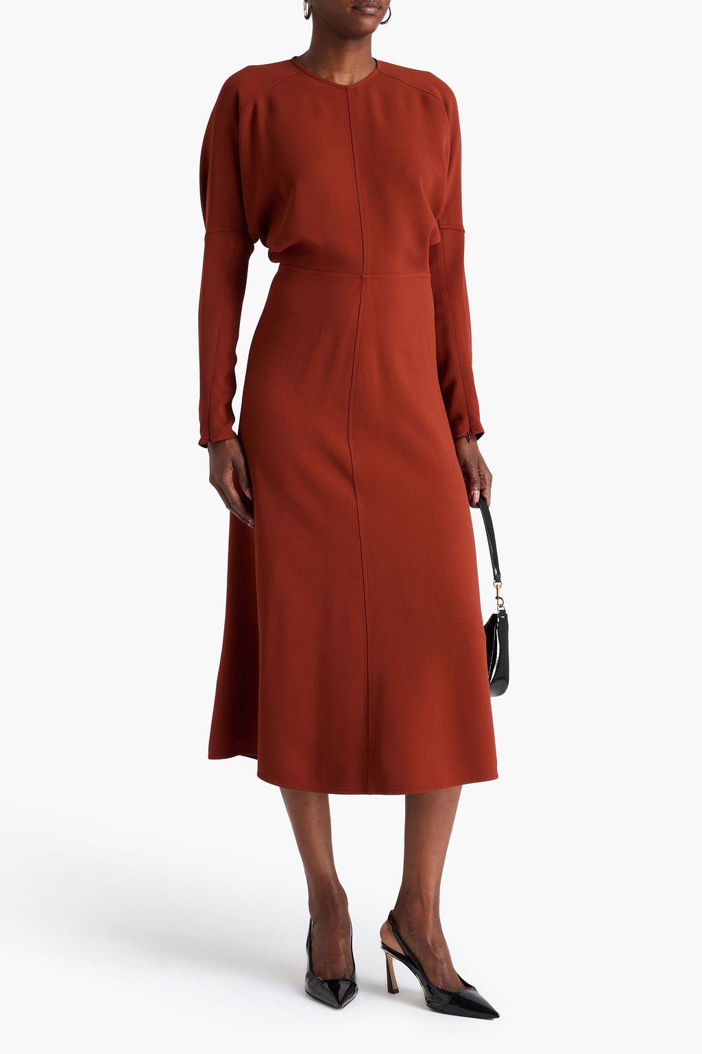 VICTORIA BECKHAM Crepe midi dress