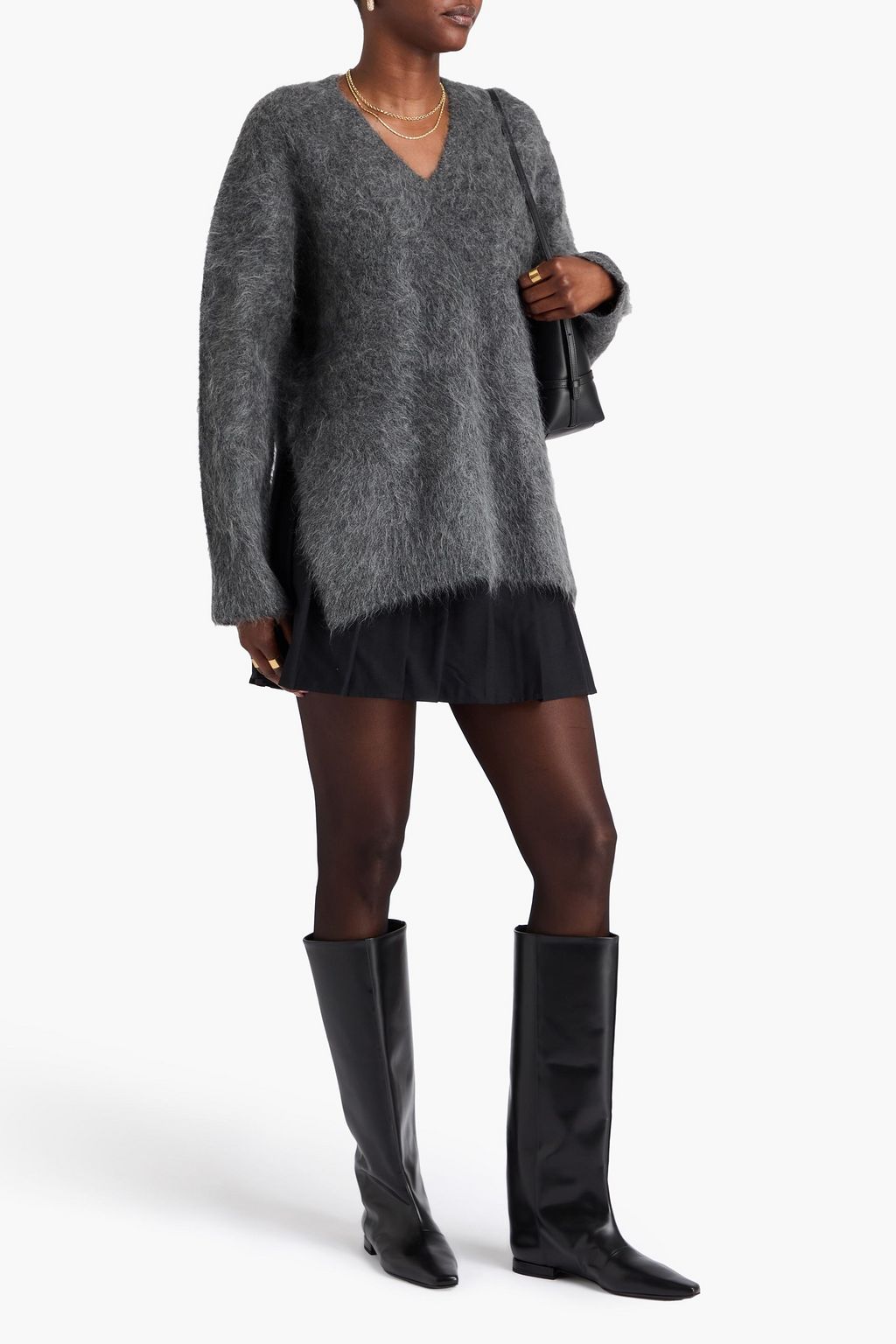 LOULOU STUDIO Goto brushed alpaca-blend sweater
