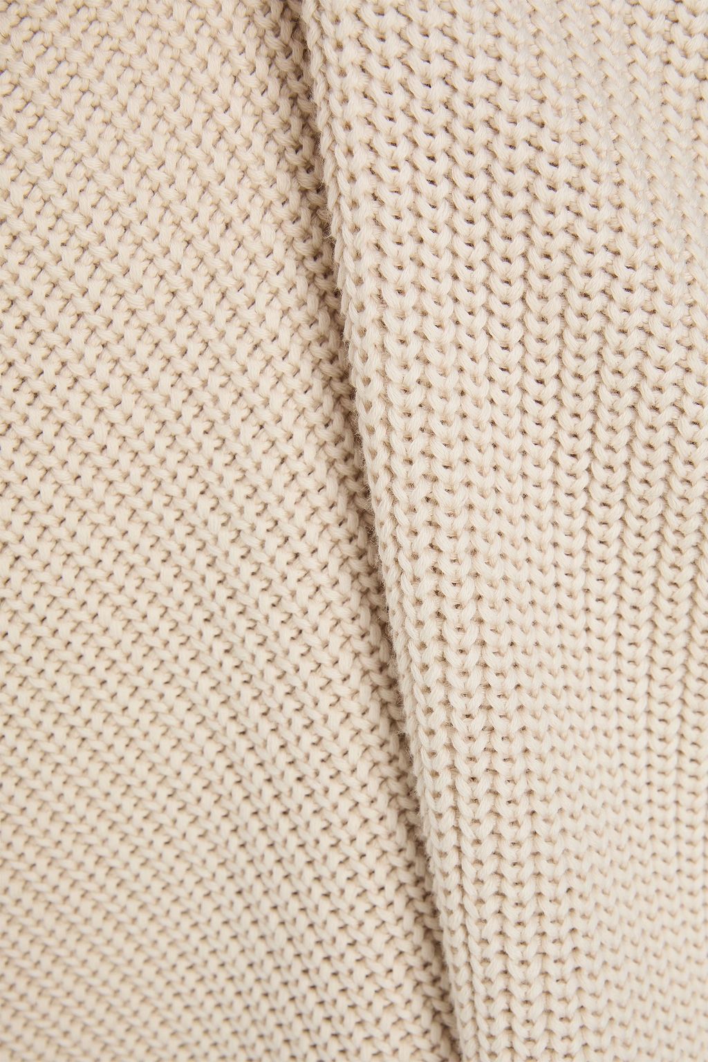 BRUNELLO CUCINELLI Bead-embellished ribbed cotton sweater