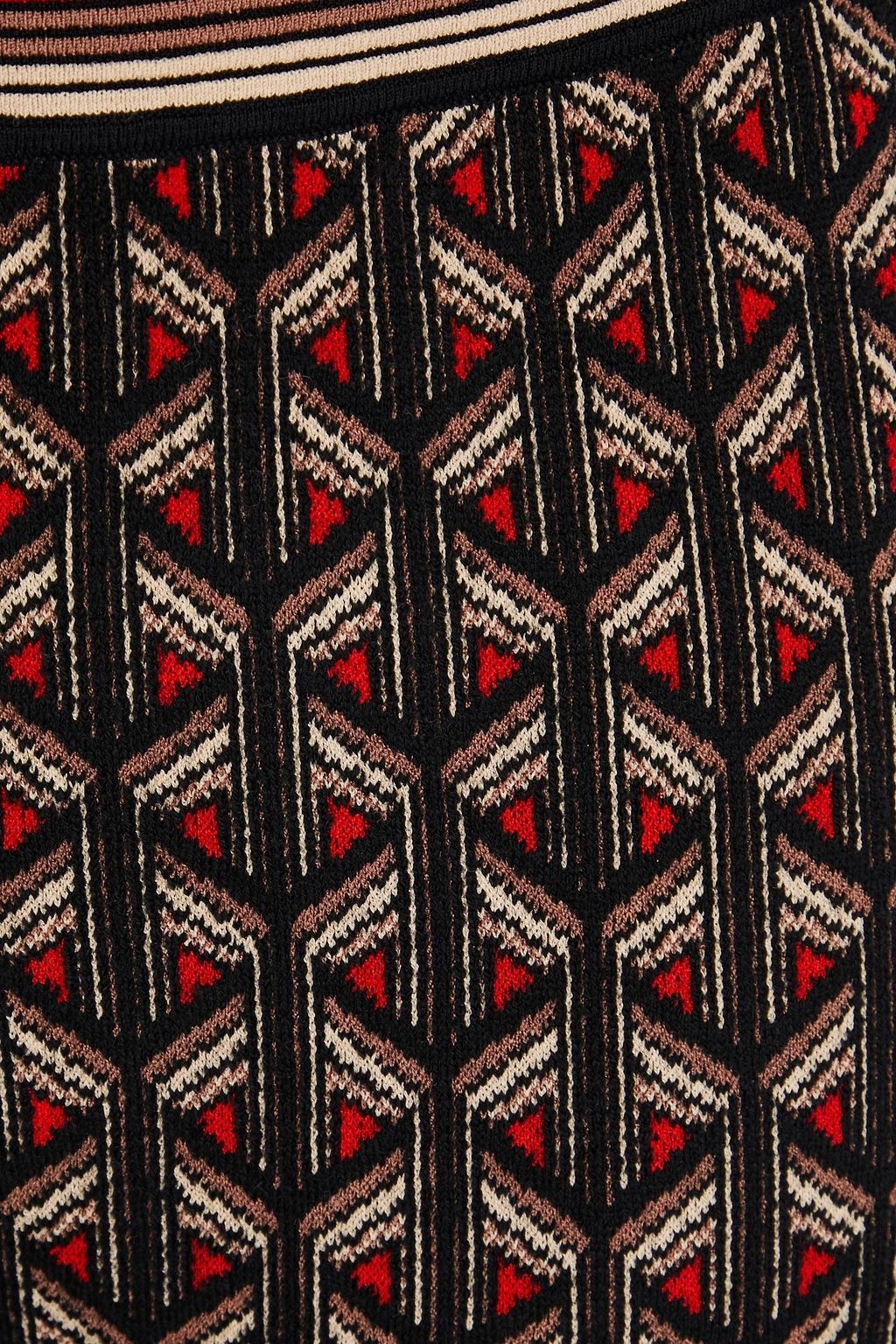 DIANE VON FURSTENBERG Ashdon jacquard-knit flared pants