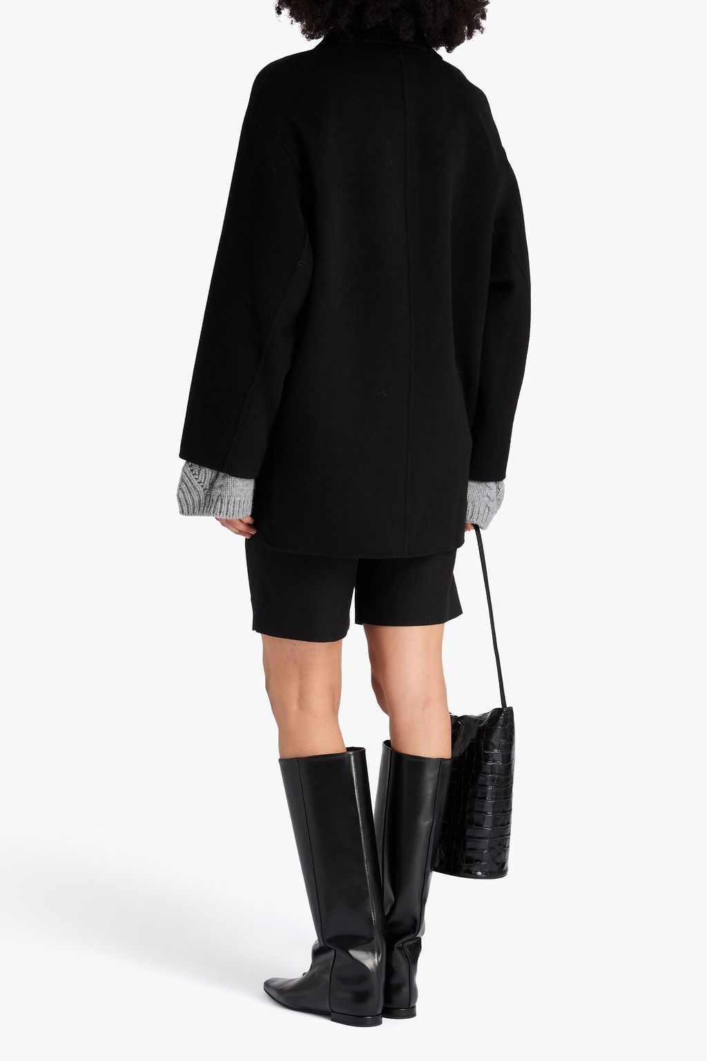 LOULOU STUDIO Gary double-breasted brushed wool and cashmere-blend coat